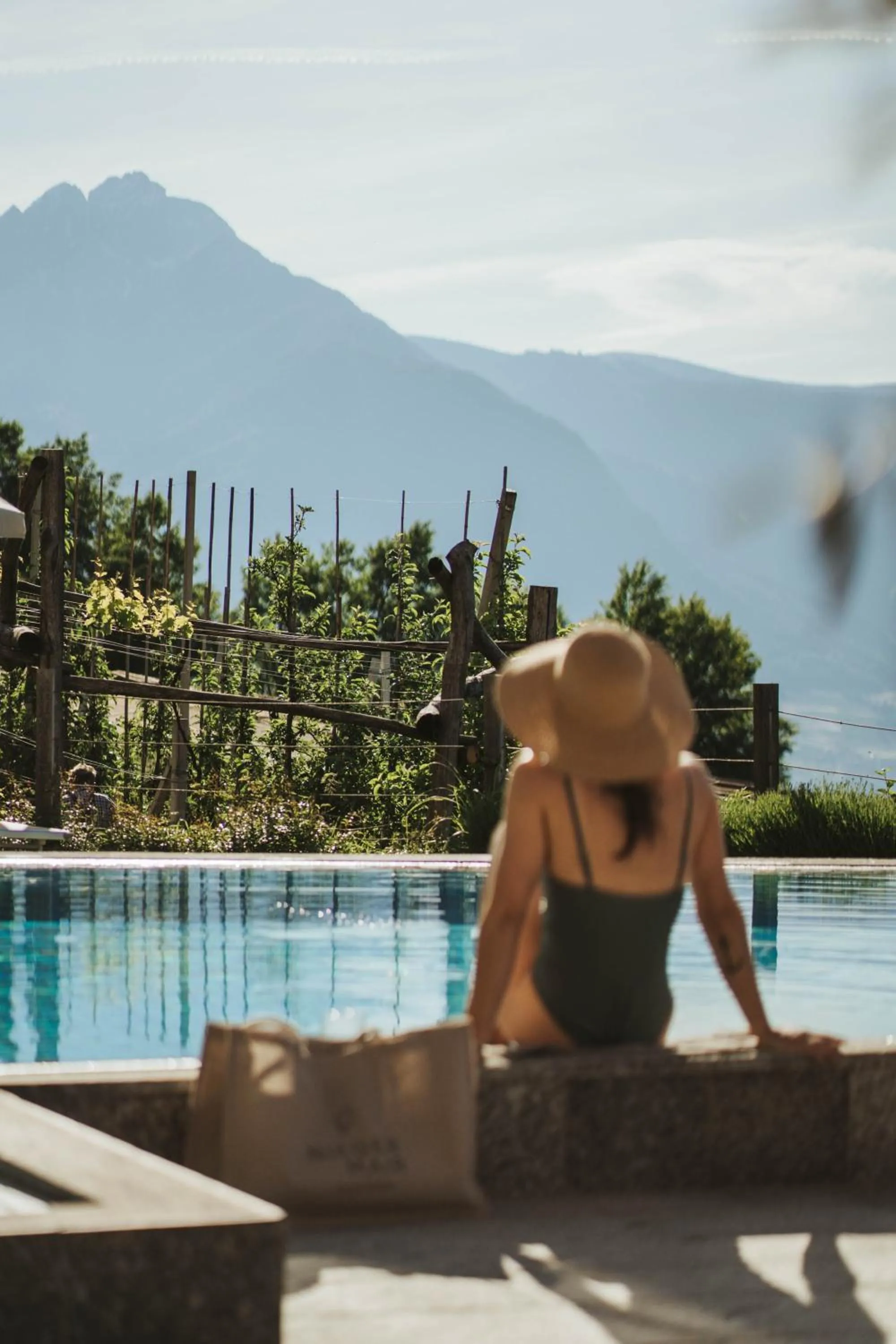 Pool view in Hotel Niedermair