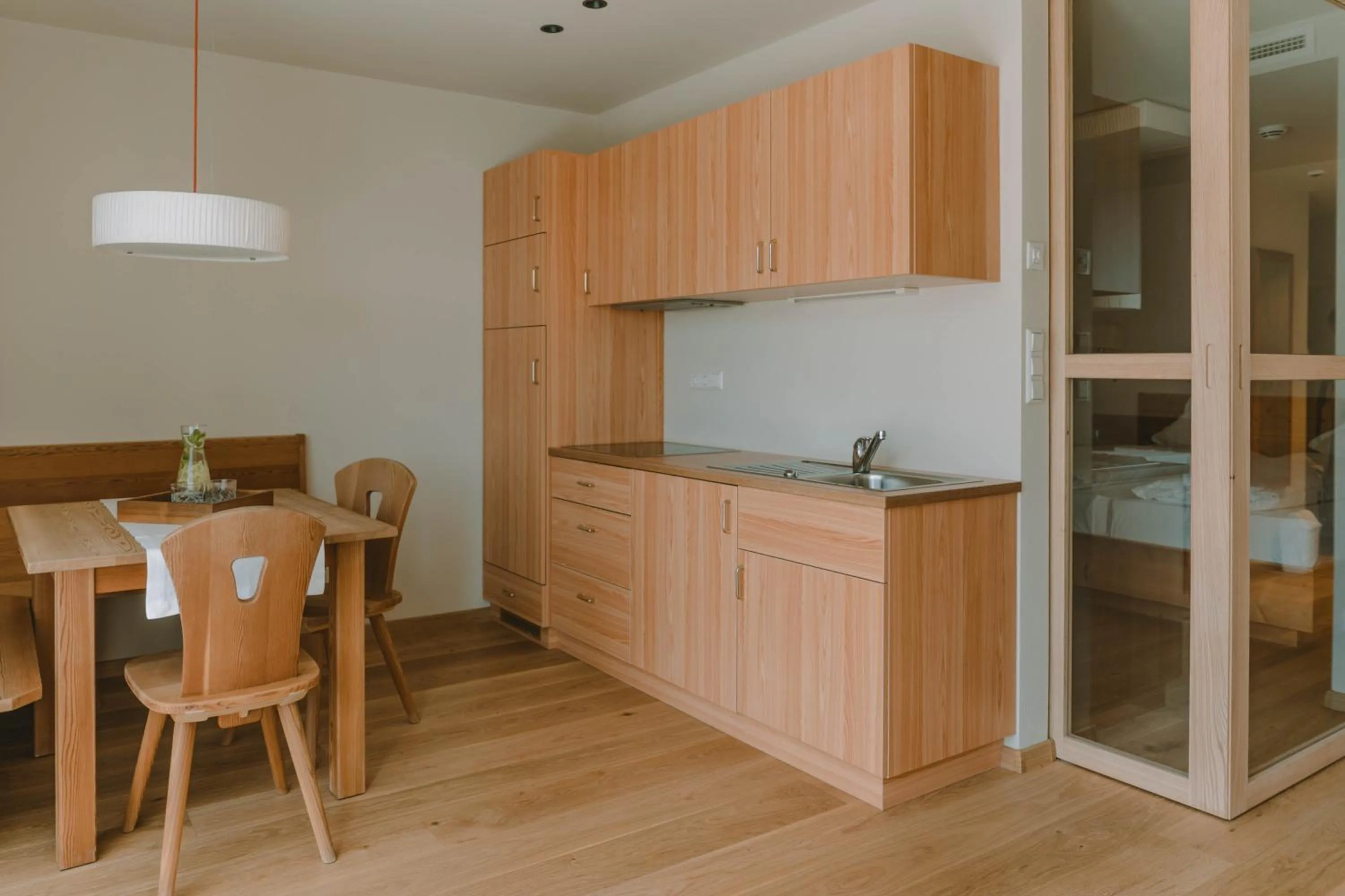 Kitchen or kitchenette in Hotel Niedermair