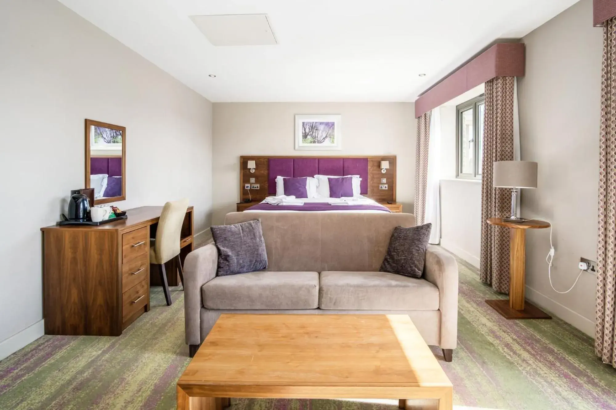 Grand Double Room with Golf View - single occupancy in Cotswolds Hotel & Spa Grand Double Room with Golf View - single occupancy in Cotswolds Hotel & Spa