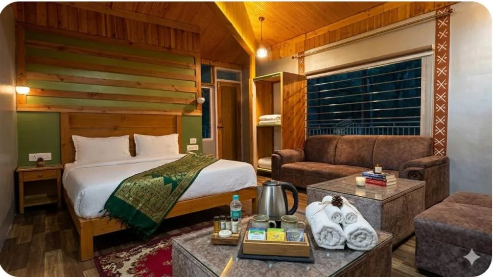 Bed in Rudraksh Resort