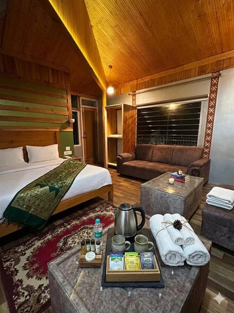 Bed in Rudraksh Resort