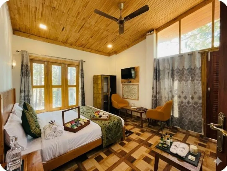 Bed in Rudraksh Resort