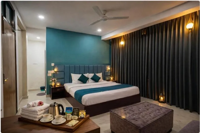 Bed in Rudraksh Resort