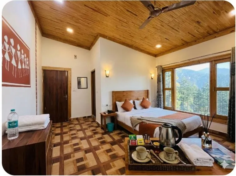 Bed in Rudraksh Resort