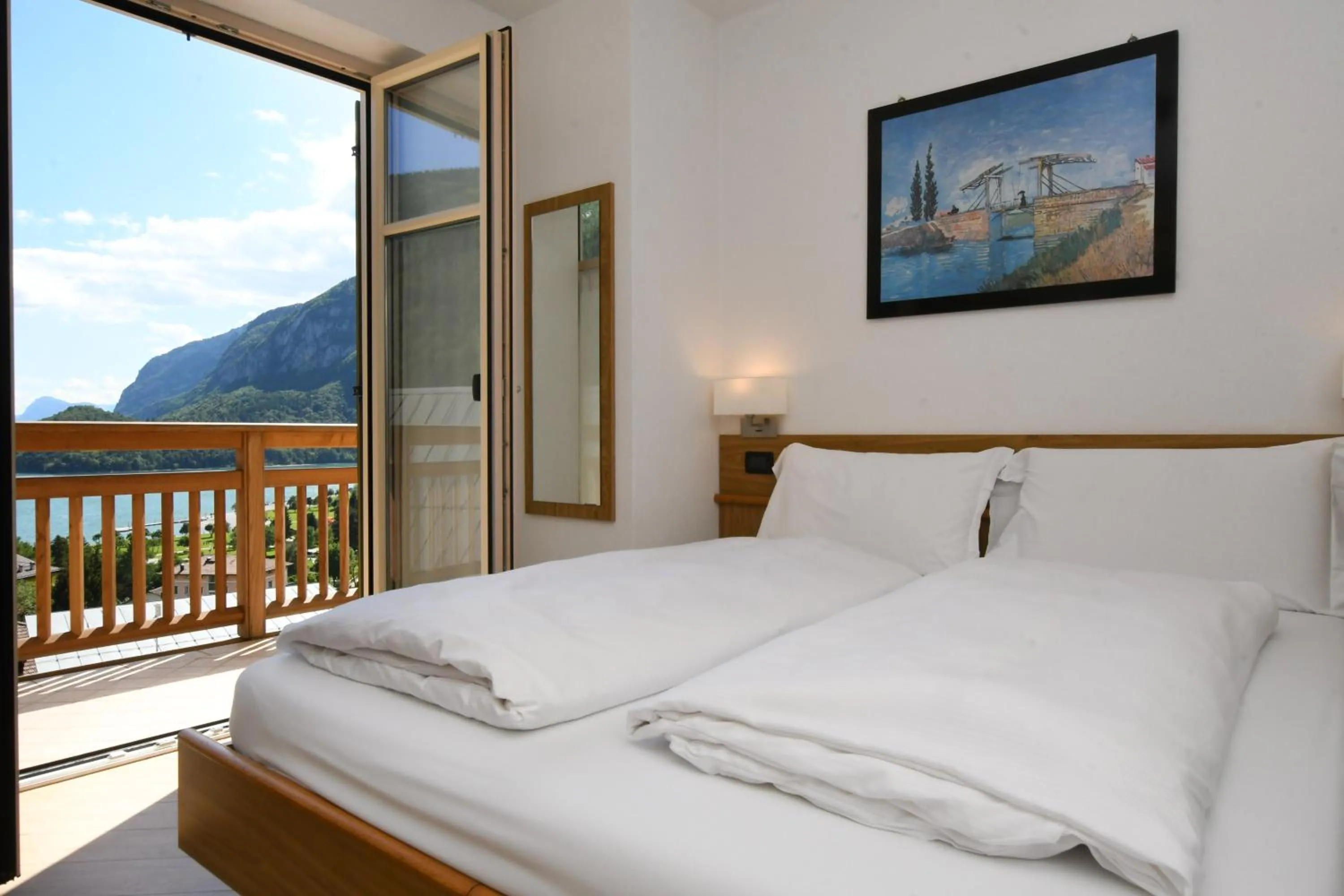 Bedroom, Bed in Residenza Alba - Molveno