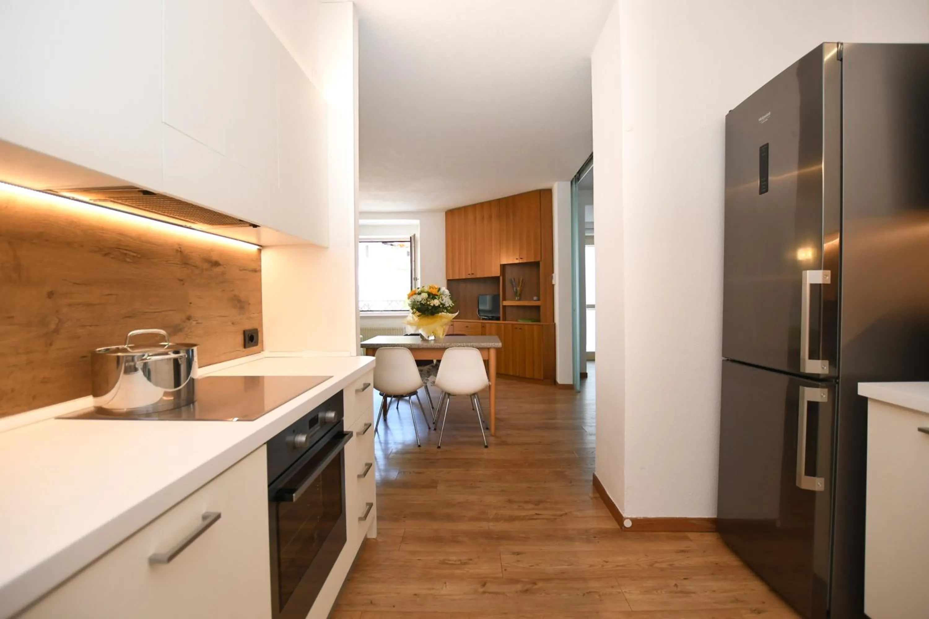 Kitchen or kitchenette in Residenza Alba - Molveno