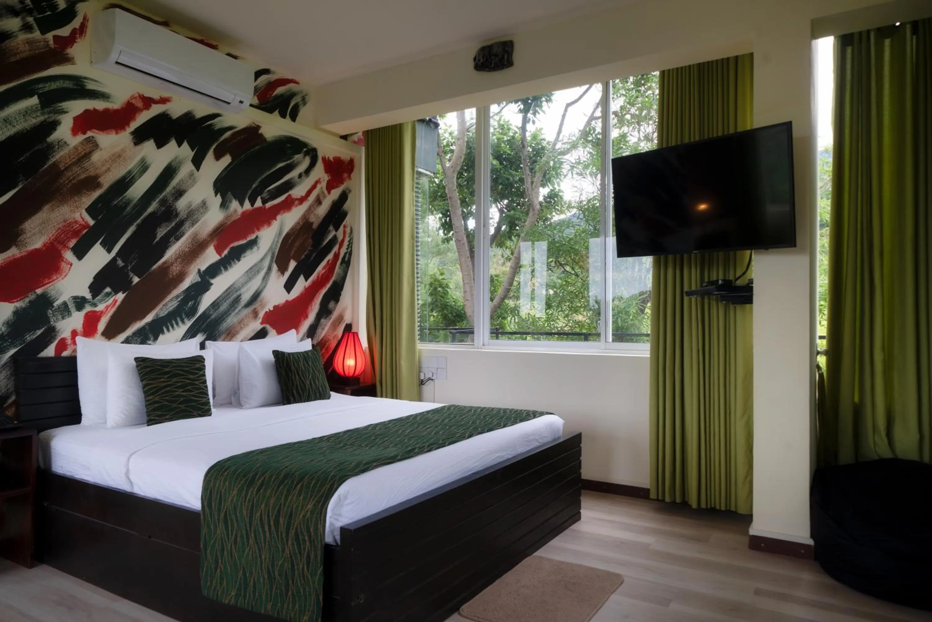 Bed in The Glenrock Wellness Nature Resort