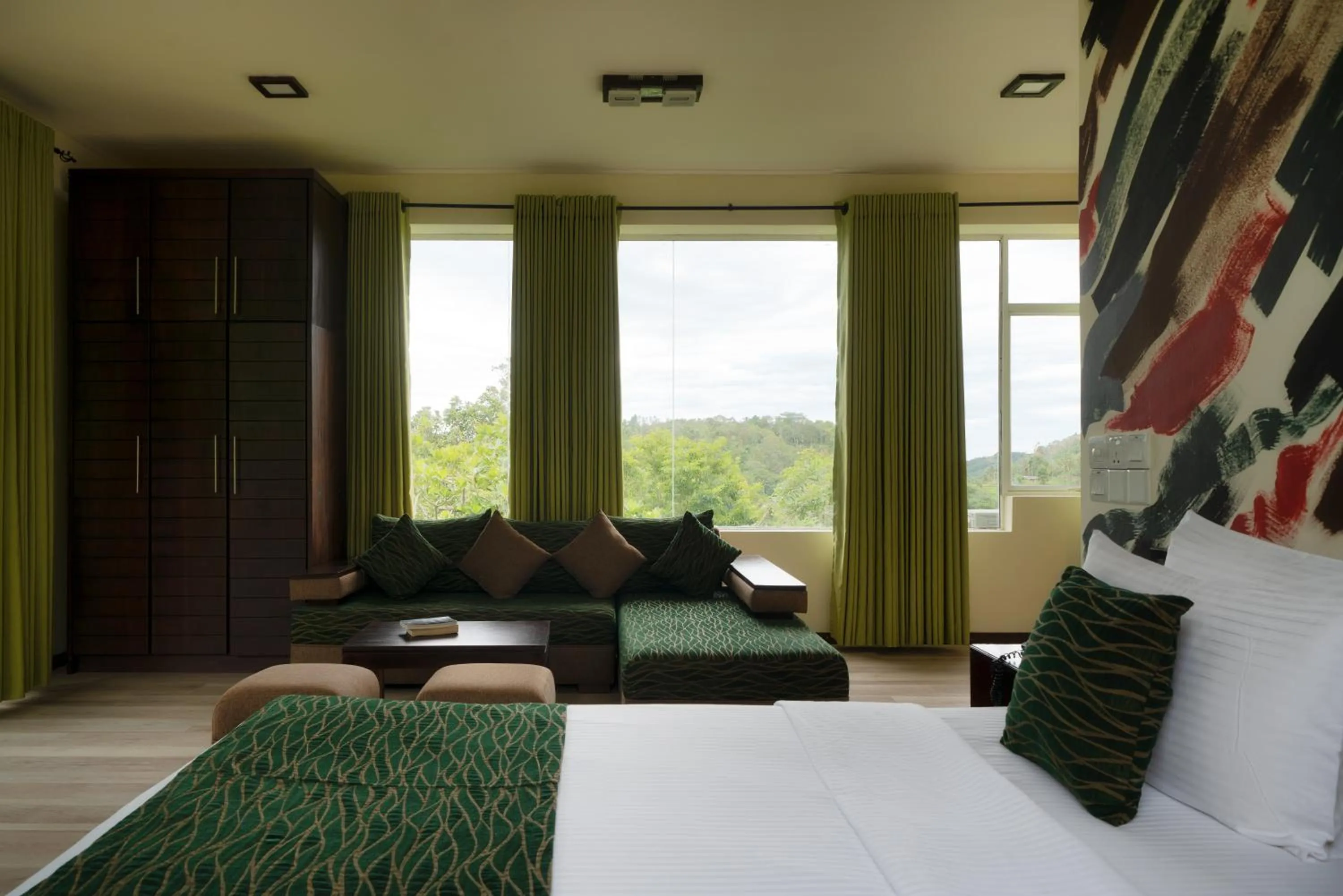 Bed in The Glenrock Wellness Nature Resort