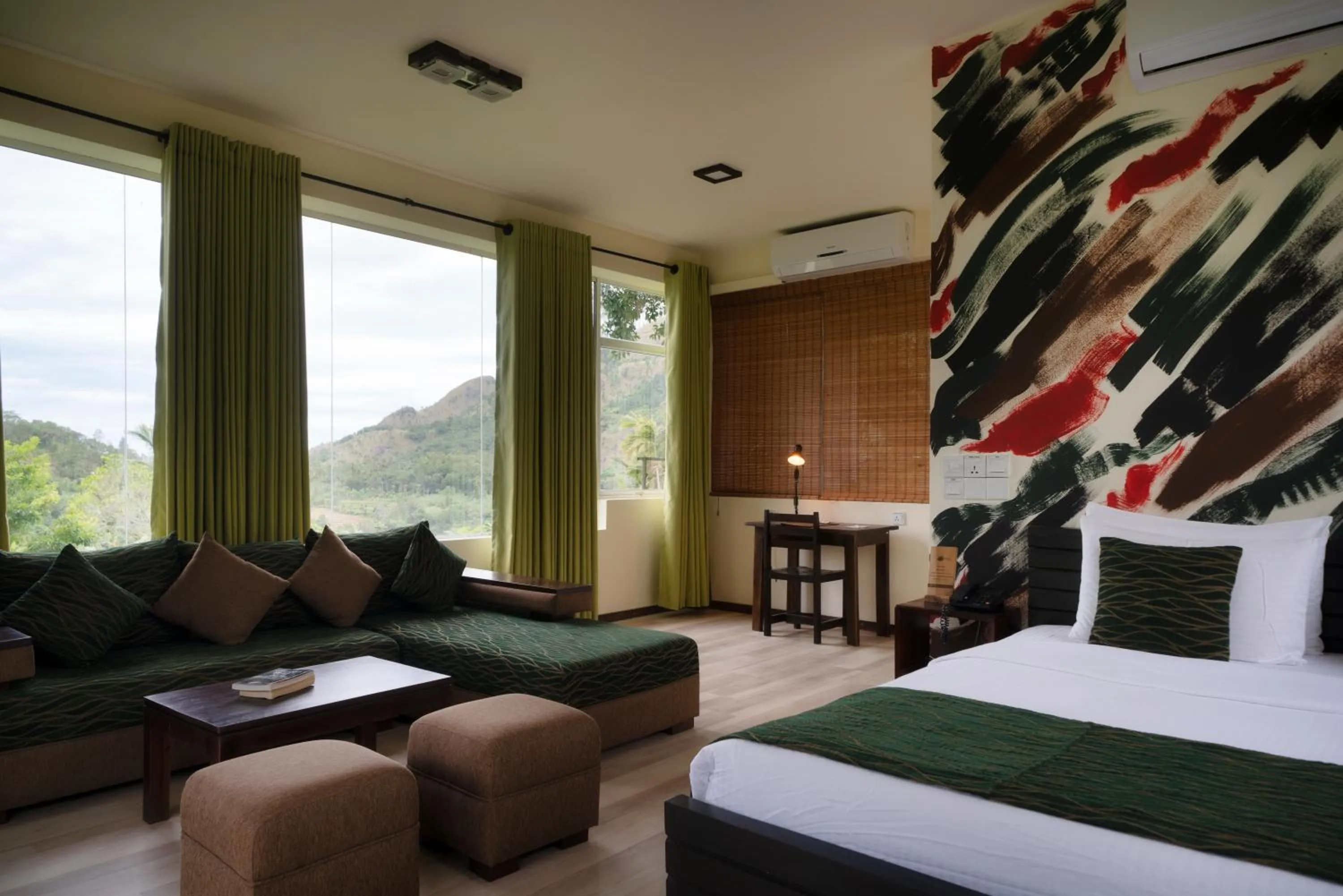 Bed in The Glenrock Wellness Nature Resort