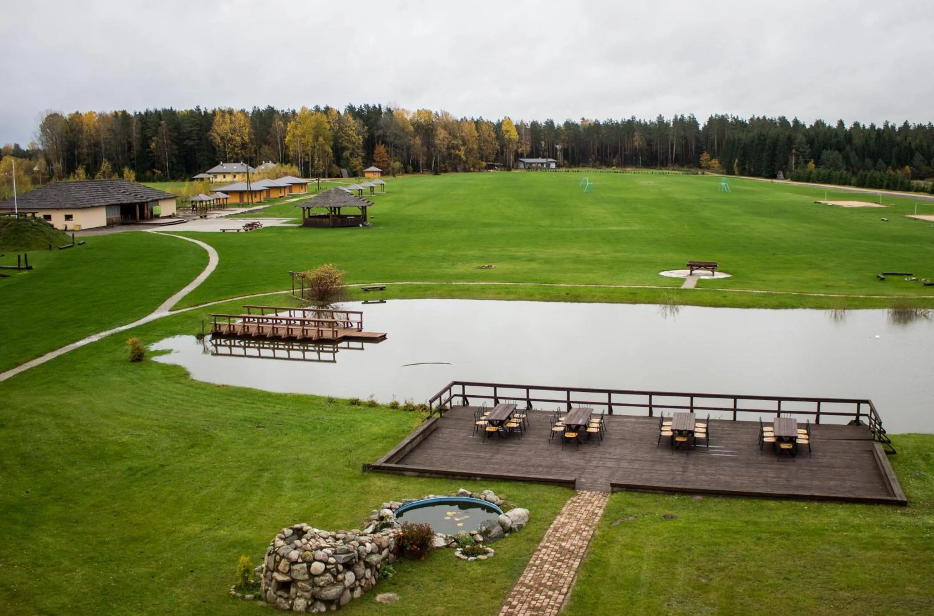 Garden view in Guesthouse Četri Vēji