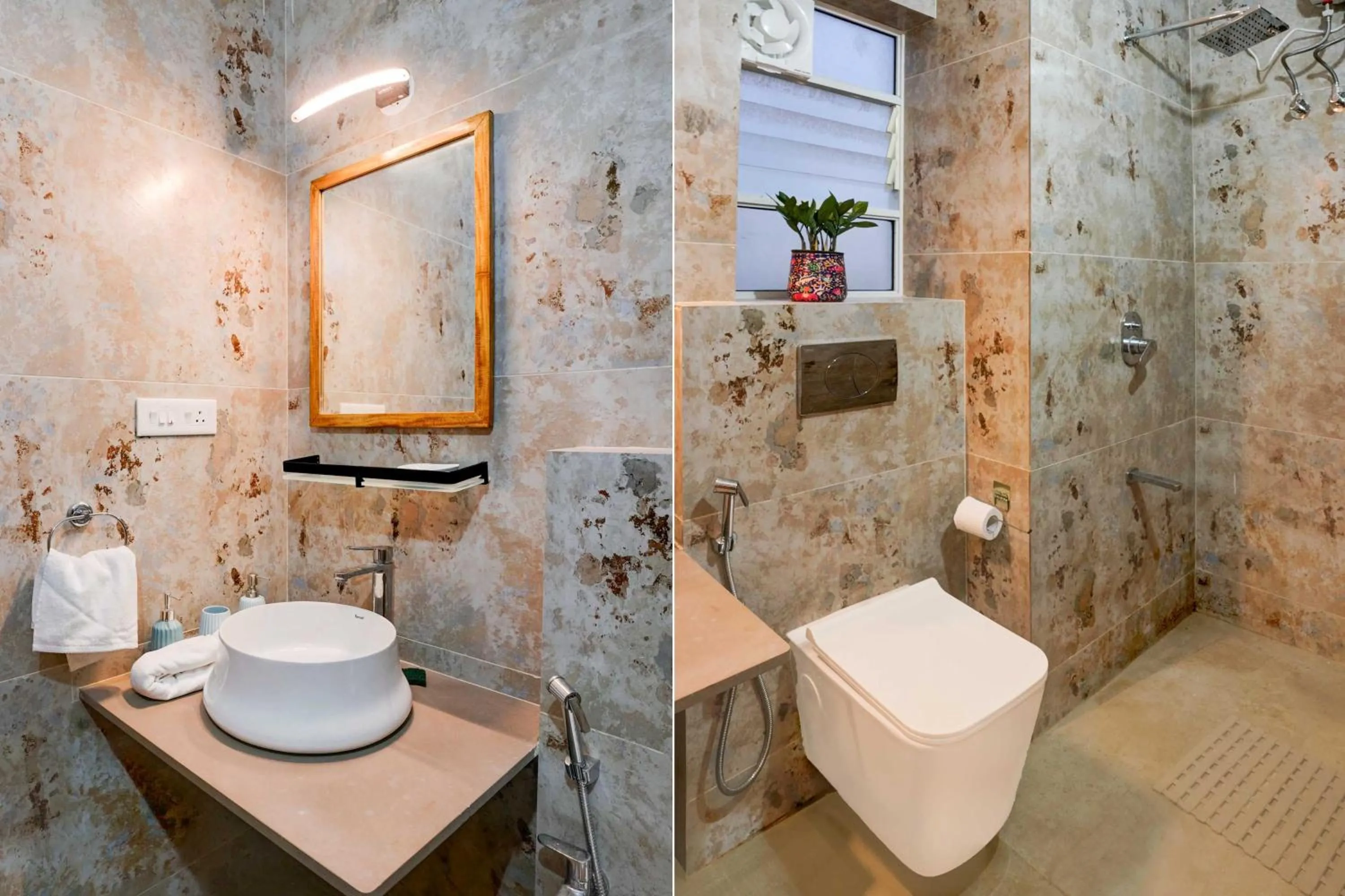 Bathroom in Sereno By Dancenter - 1 BHK Apartment In Siolim