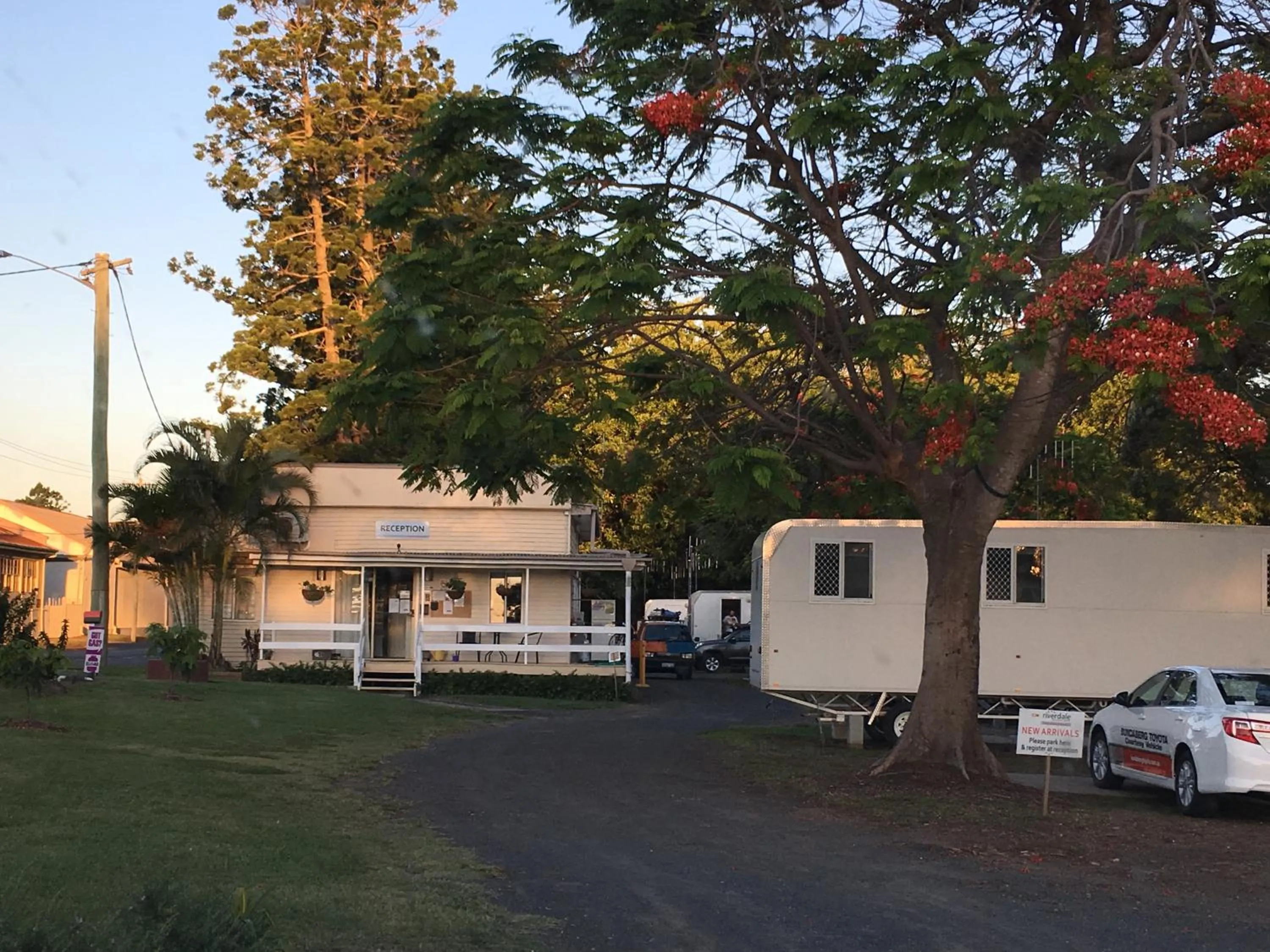 Facade/entrance in AAOK Riverdale Caravan Park