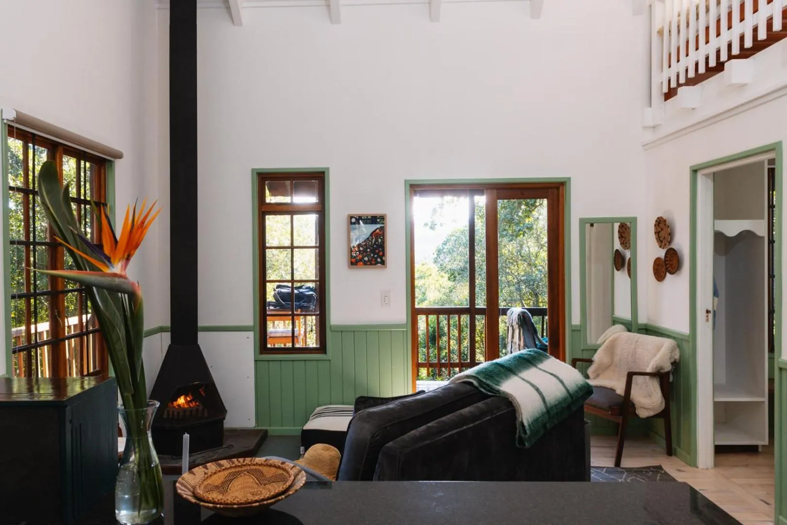 Living room in Moonshine on Whiskey Creek