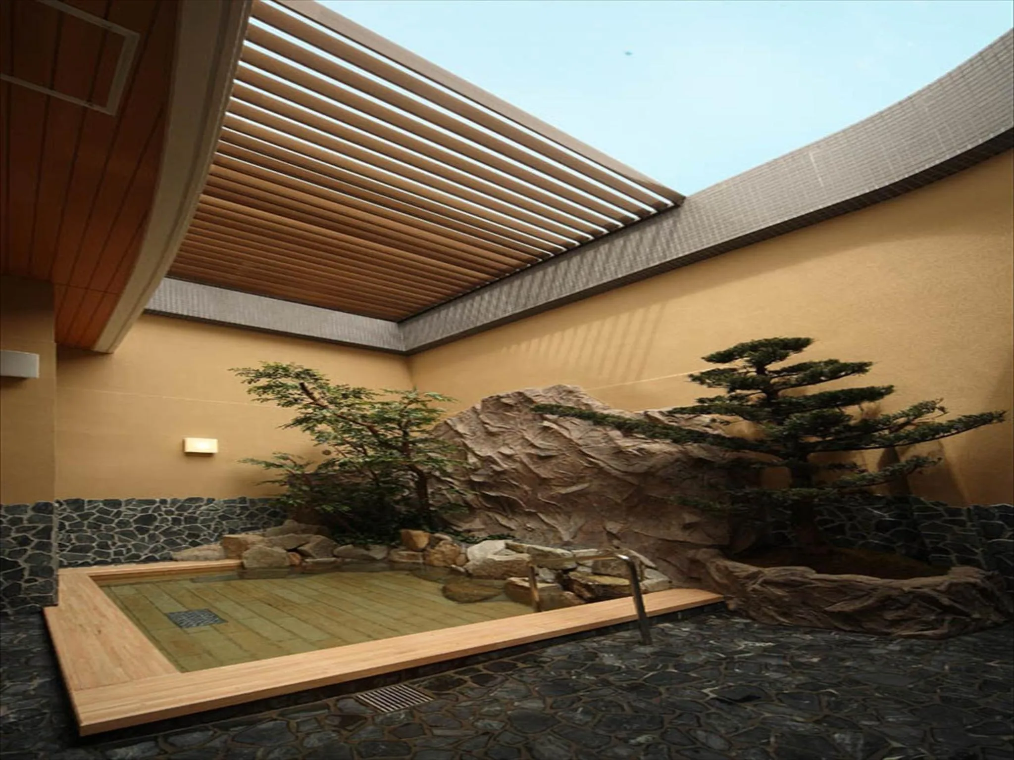 Hot Spring Bath in Hotel Amandi