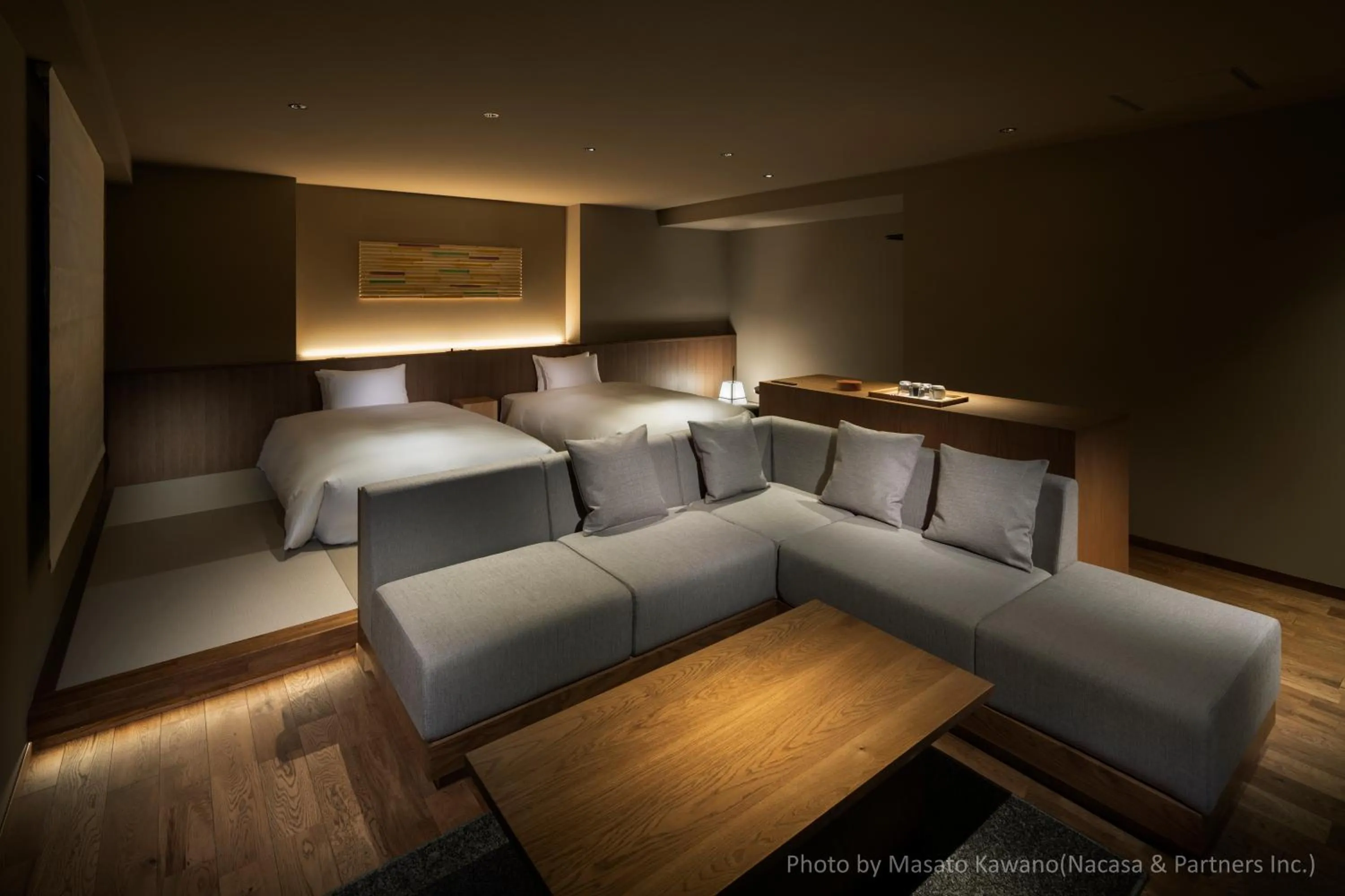 Bed in Atarayo Nishiizu Onsen