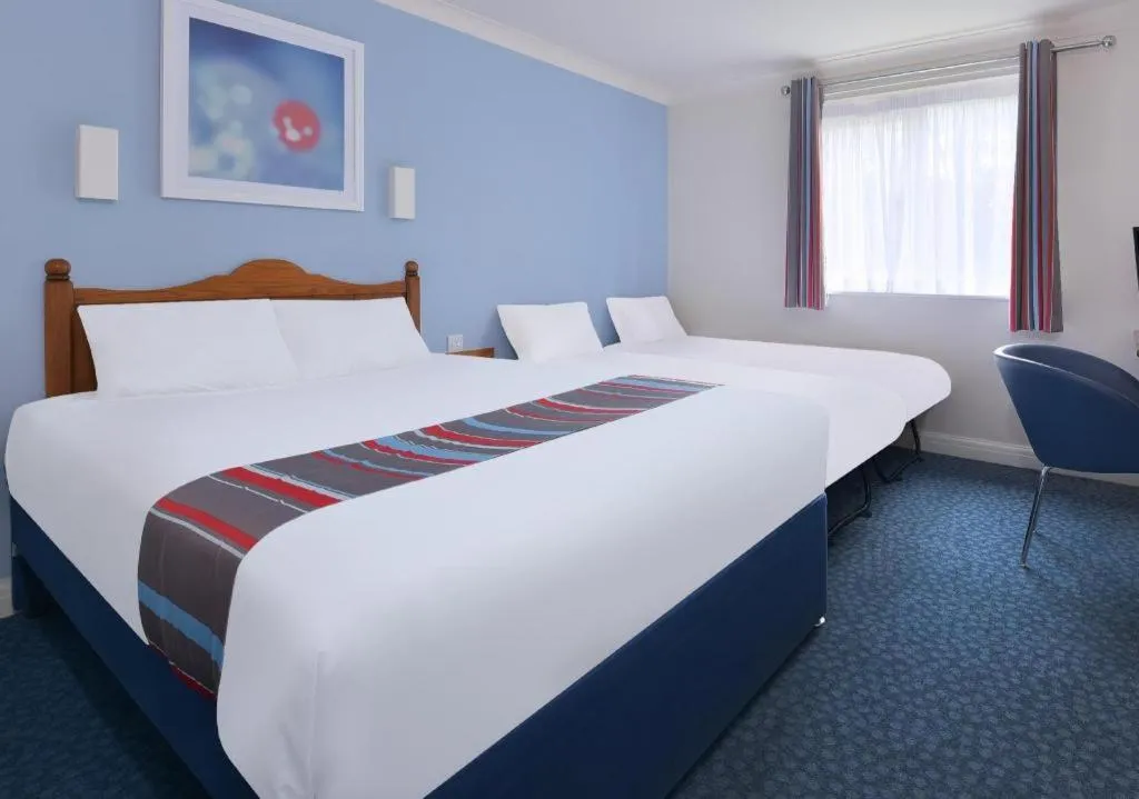 Bed in Travelodge Cardiff Airport
