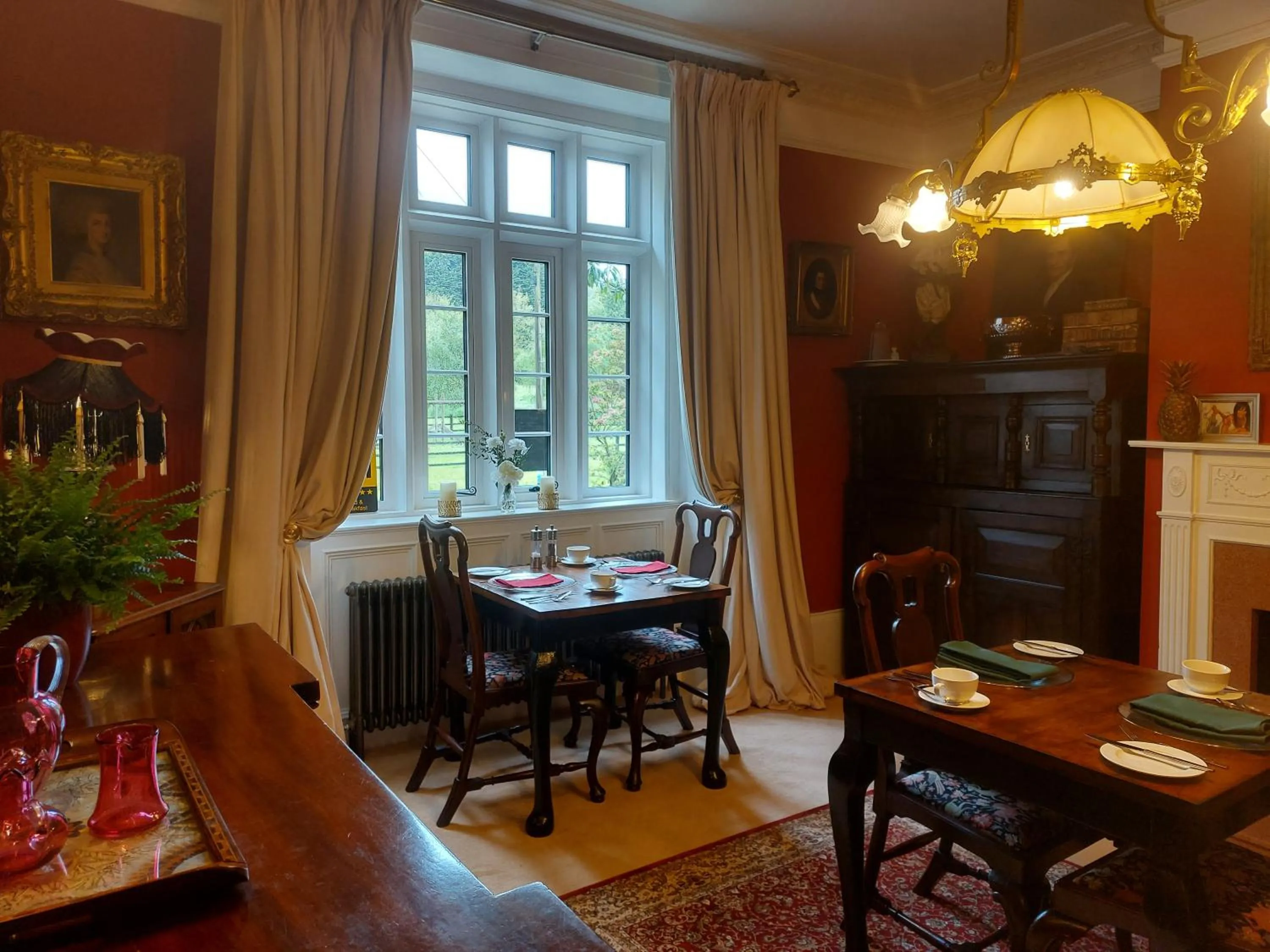 Dining area in Blaisdon House B&B