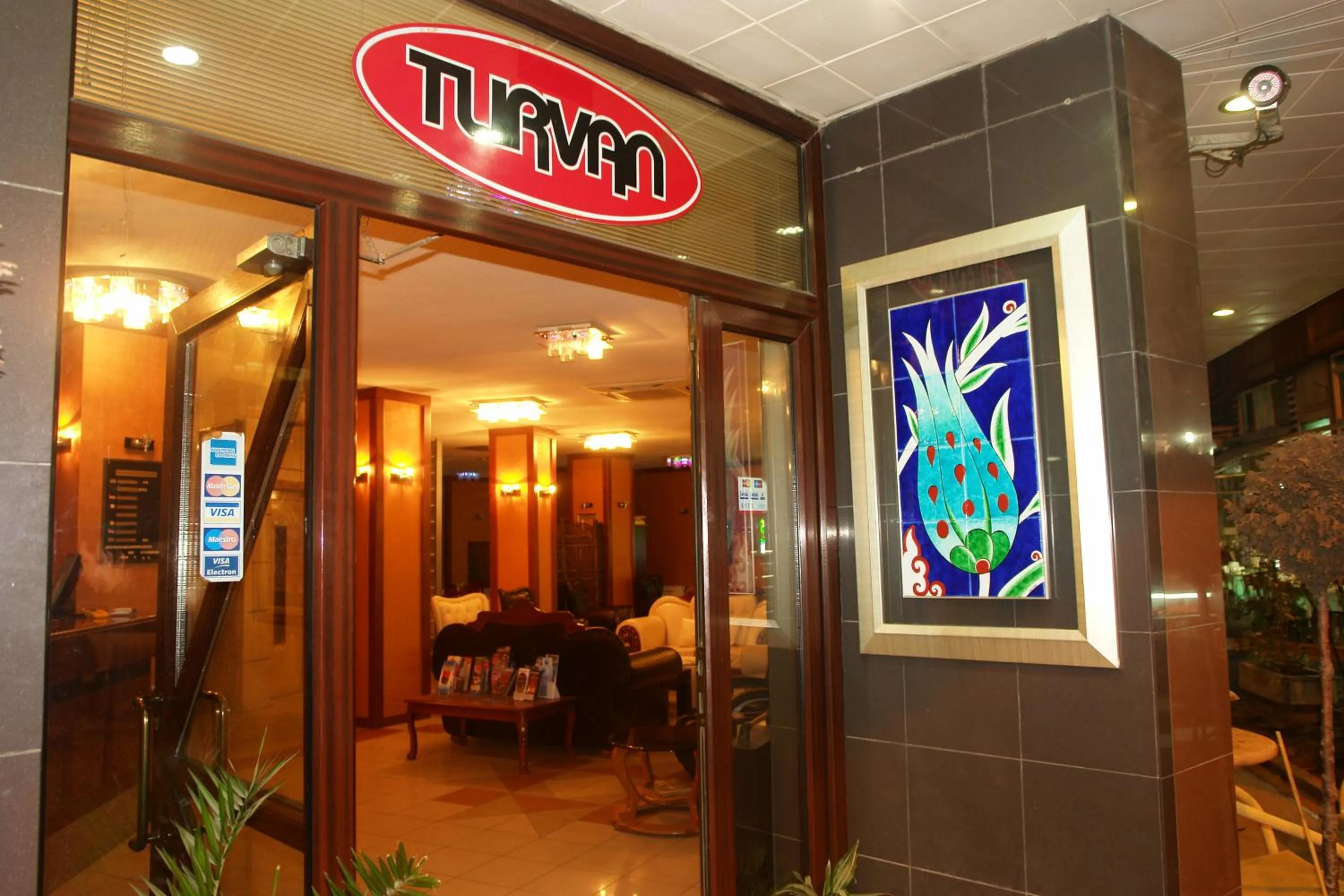 Facade/entrance in Turvan Hotel