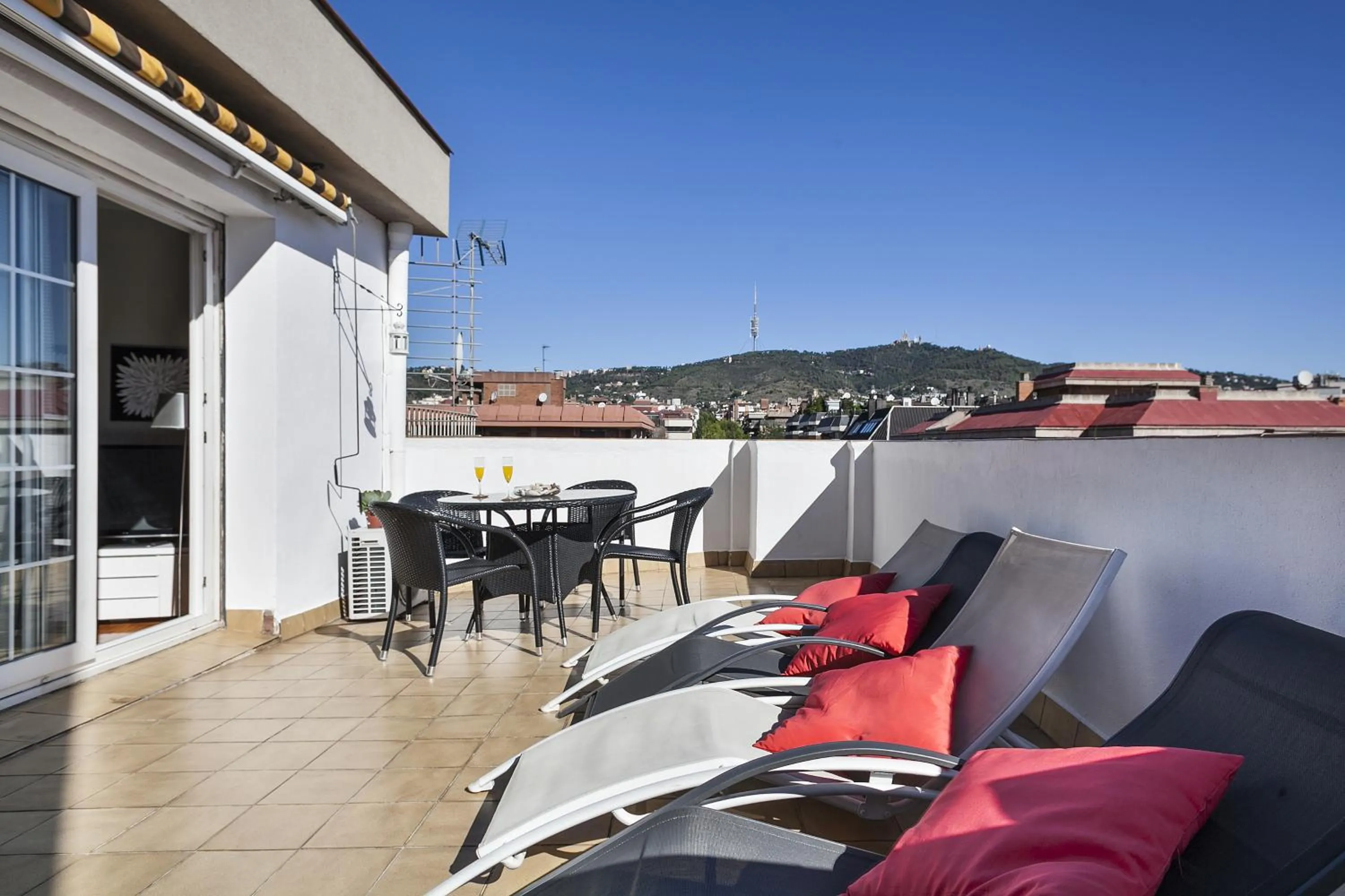View (from property/room) in Sarria Attic