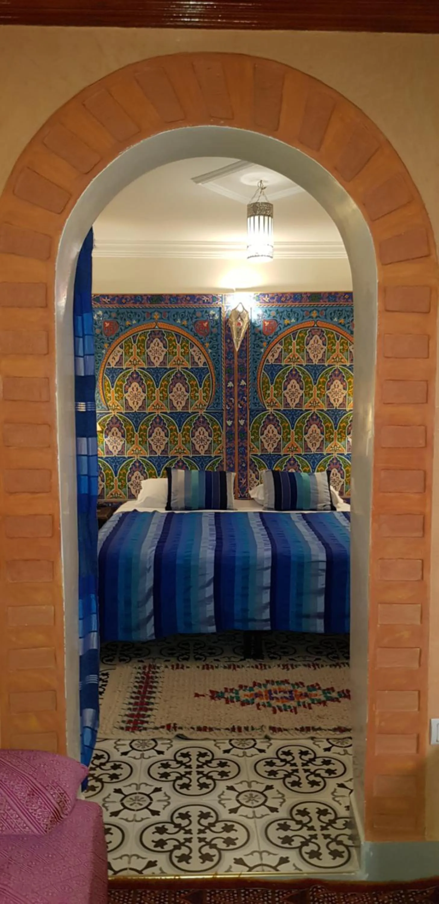 Bed in Riad Konouz