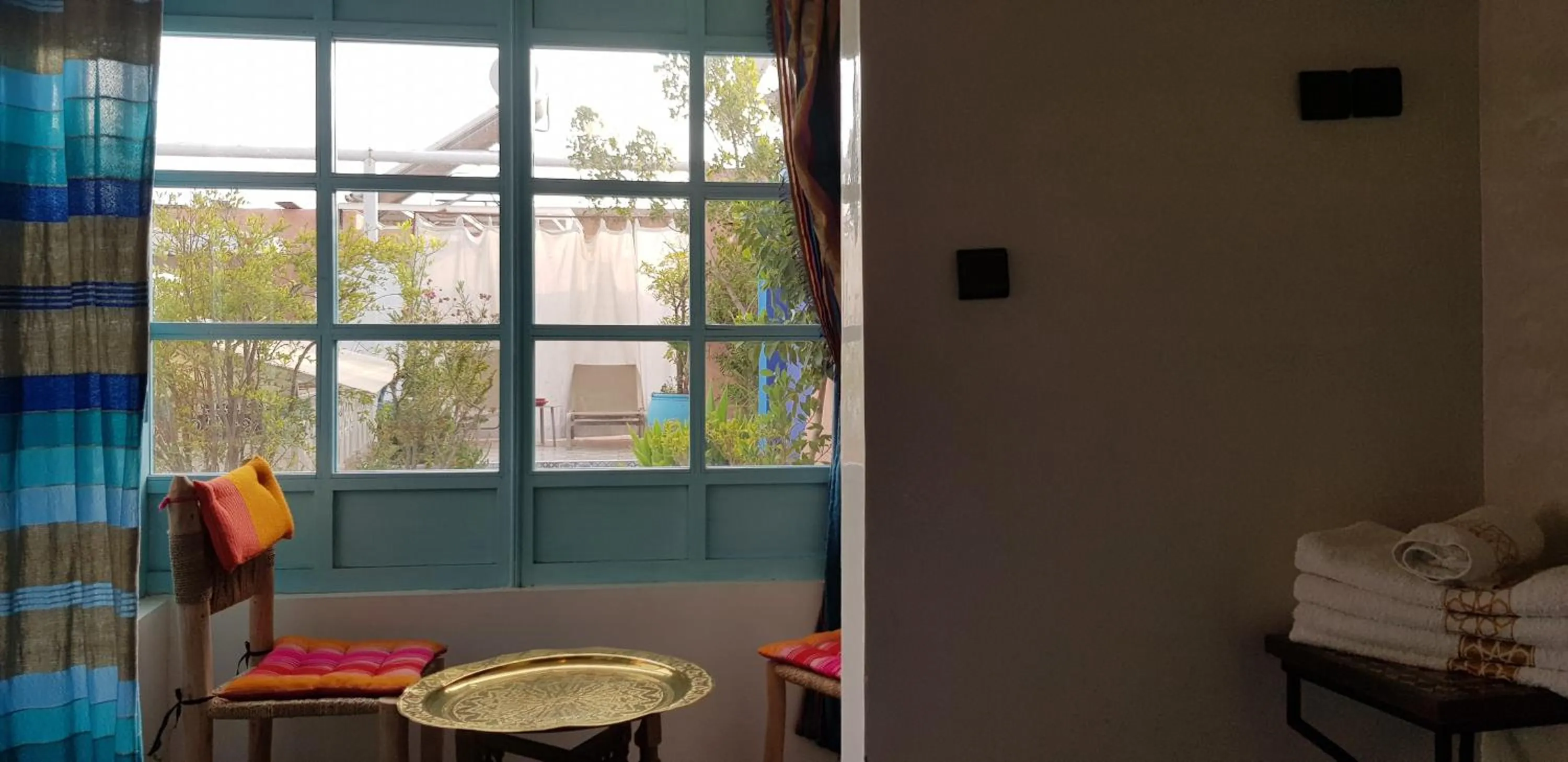 Seating area in Riad Konouz