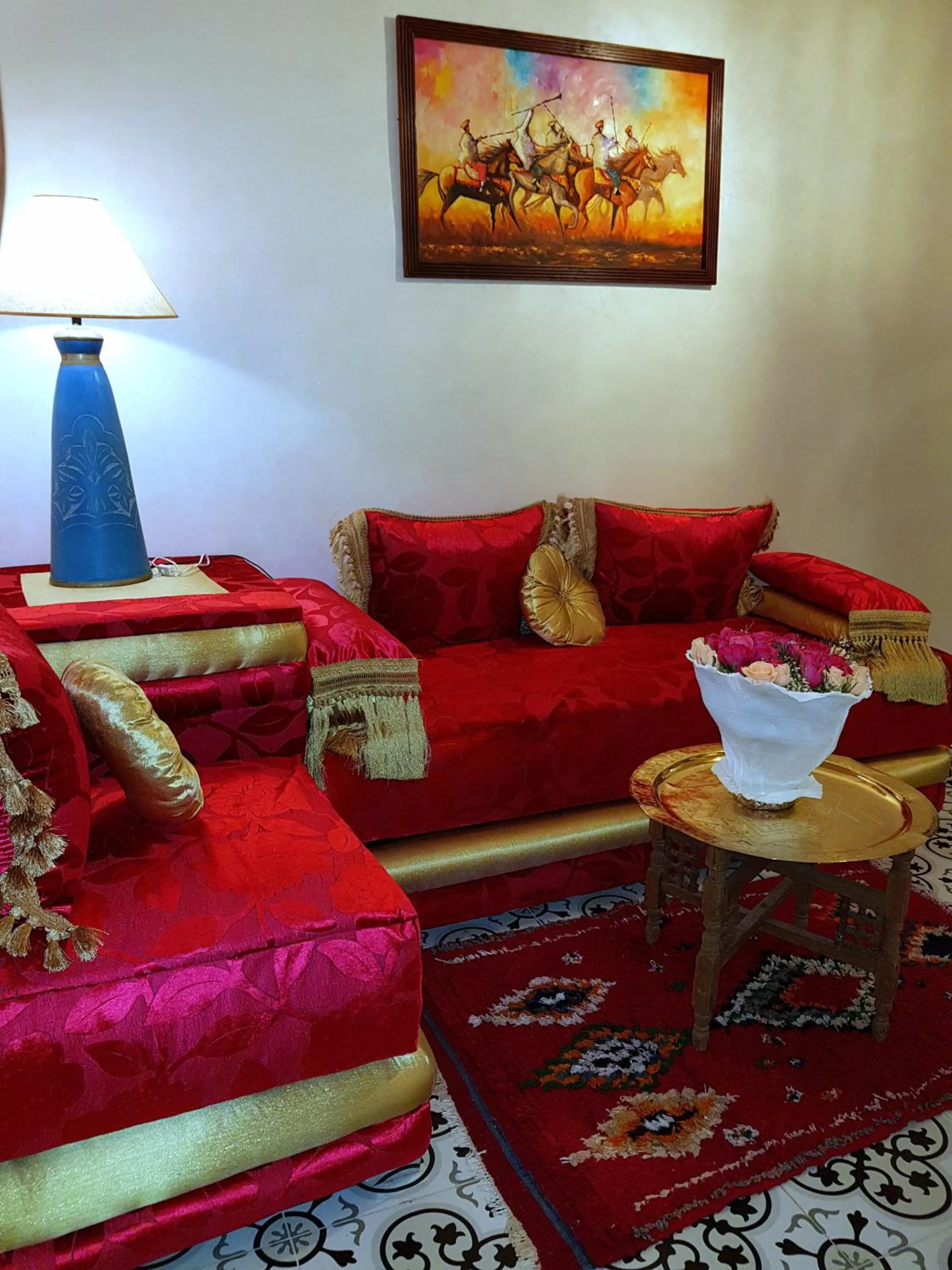 Living room in Riad Konouz