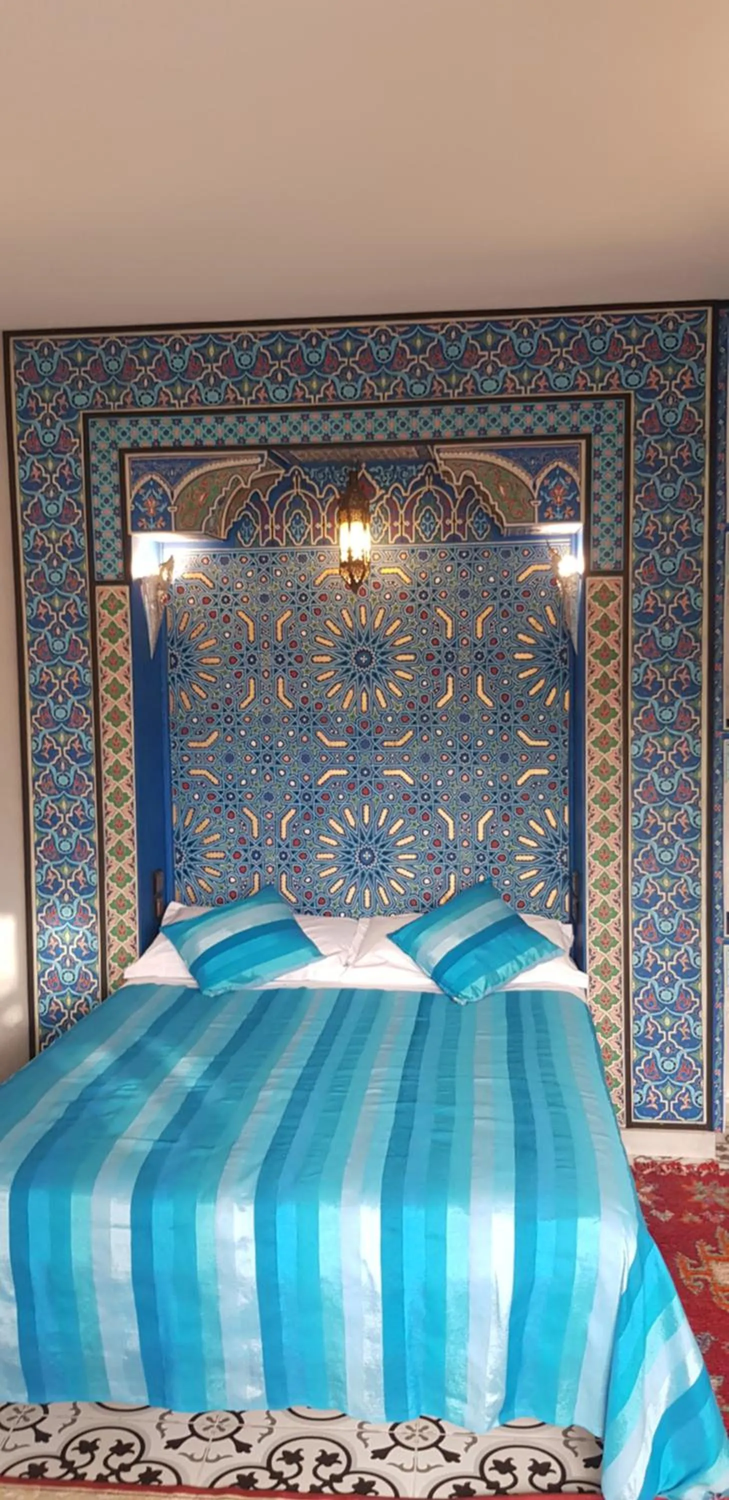 Bed in Riad Konouz