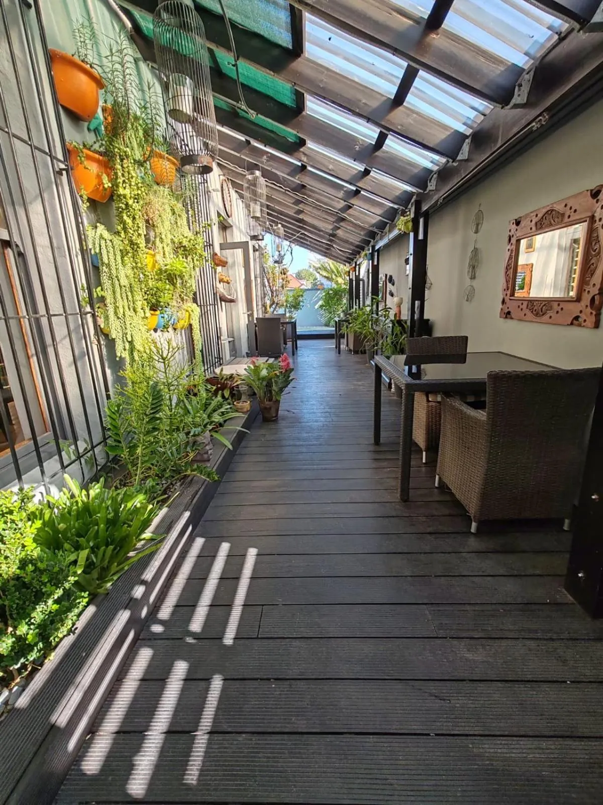 Seating area in Point B Guest House -Sustainable Solar Energy