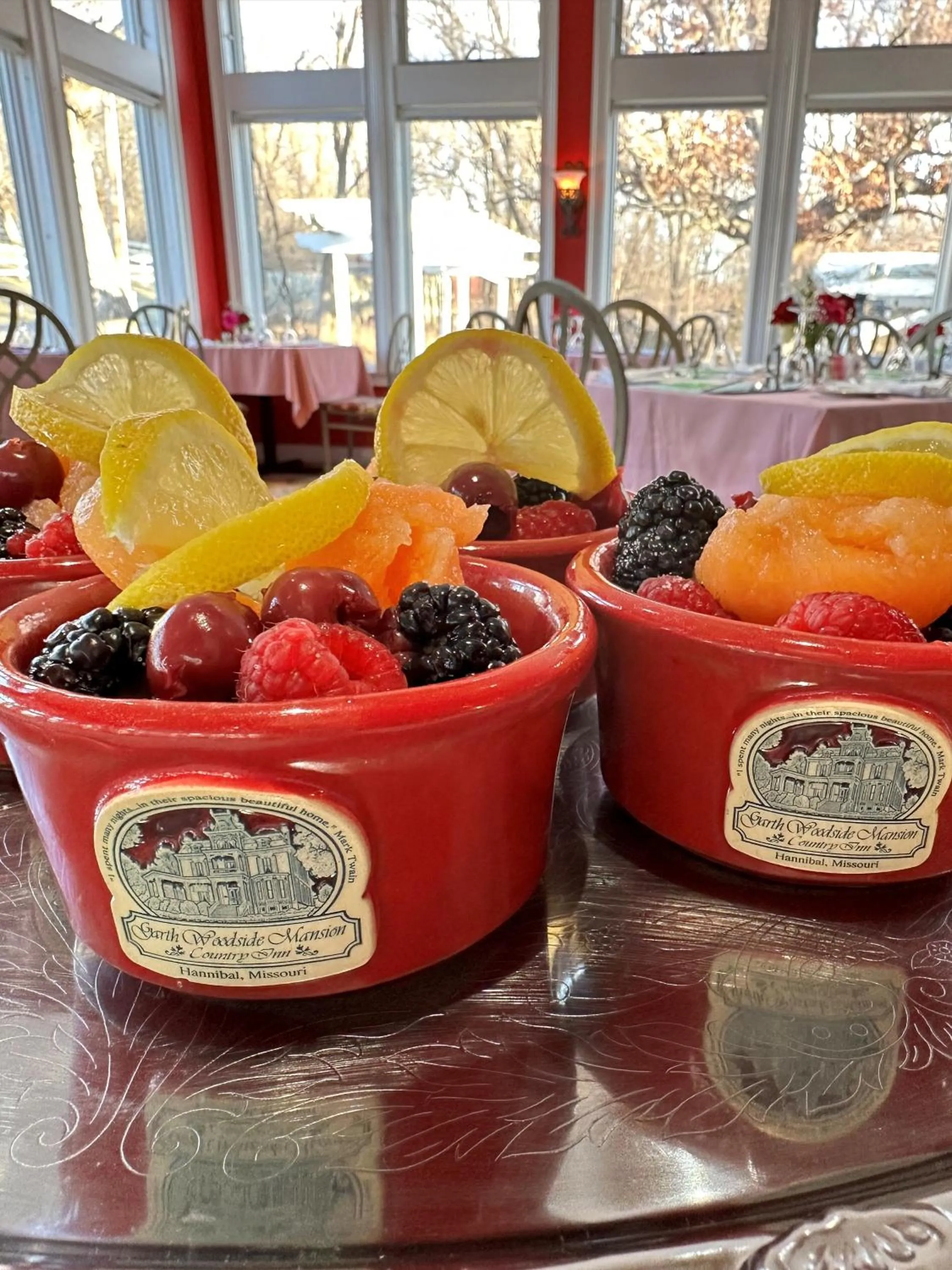 Breakfast in Garth Woodside Mansion Bed and Breakfast