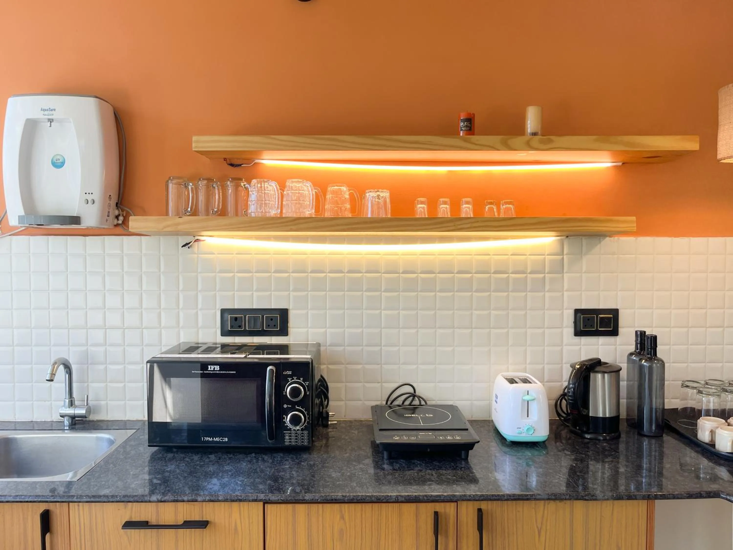 Kitchen or kitchenette in Rainforest Enclave, Arpora - 10 mins to Baga beach