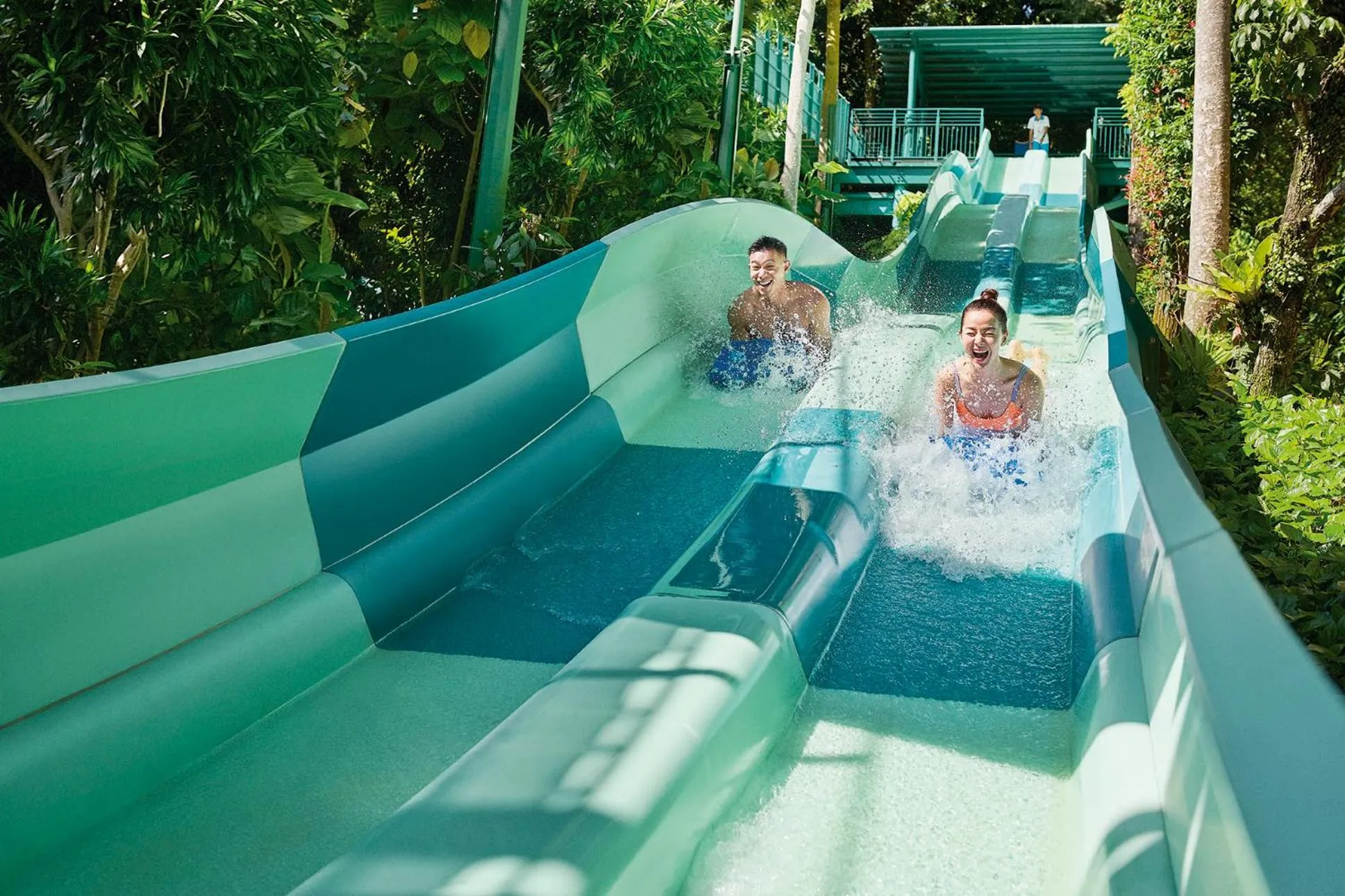 Aqua park in Resorts World Sentosa - Crockfords Tower