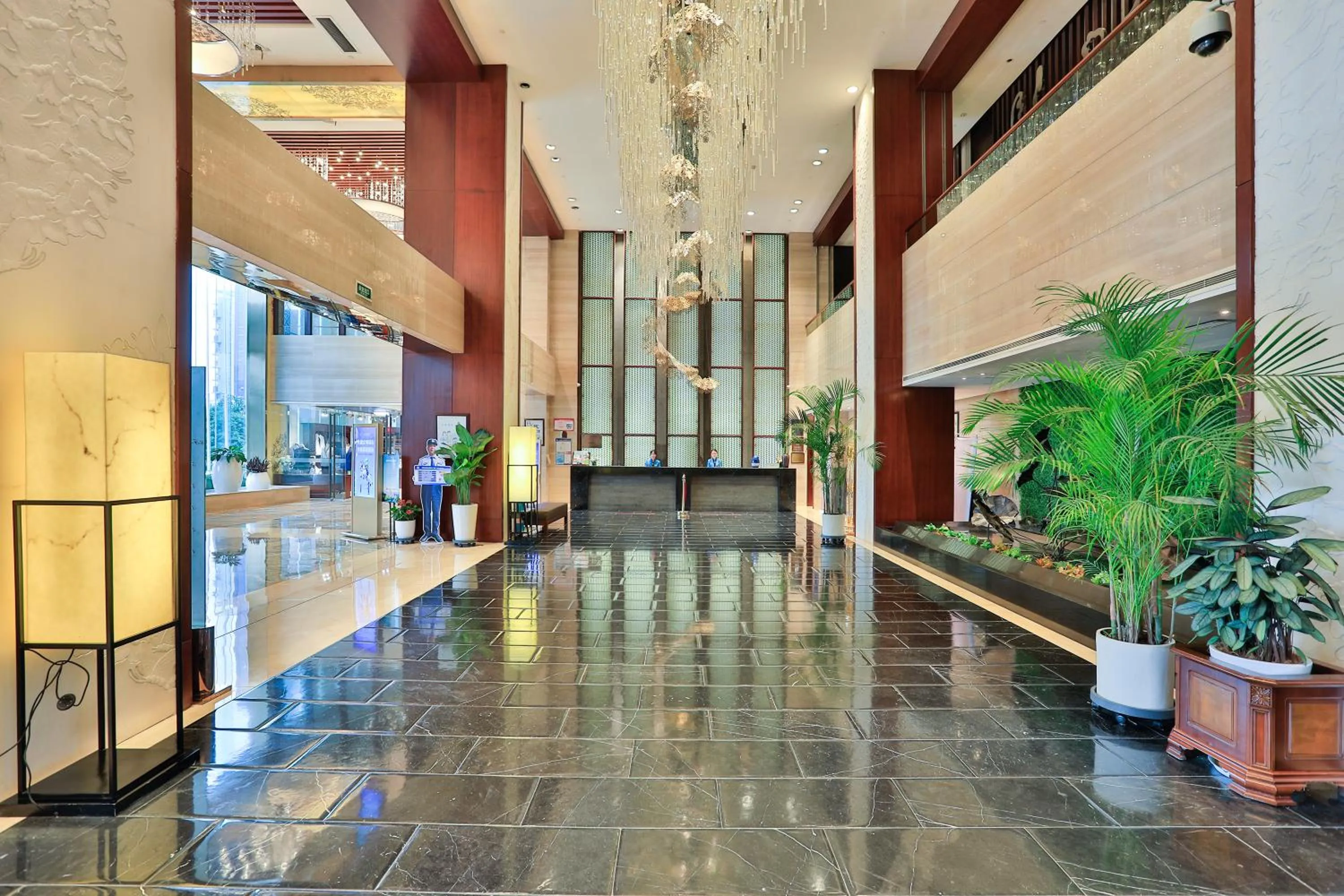 Lobby or reception in SSAW Boutique Hotel Tonglu World Trade