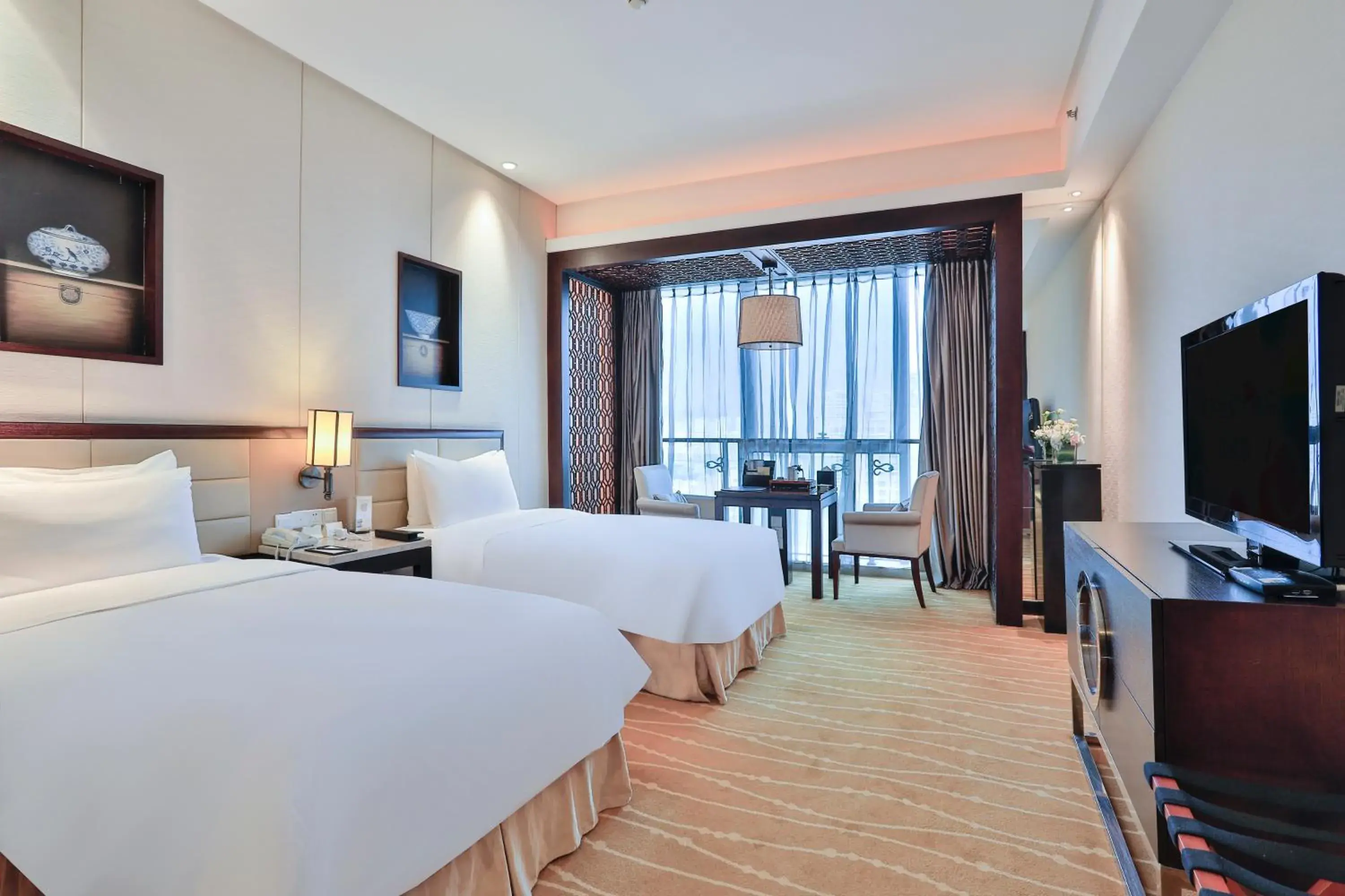 Deluxe Twin Room in SSAW Boutique Hotel Tonglu World Trade Deluxe Twin Room in SSAW Boutique Hotel Tonglu World Trade