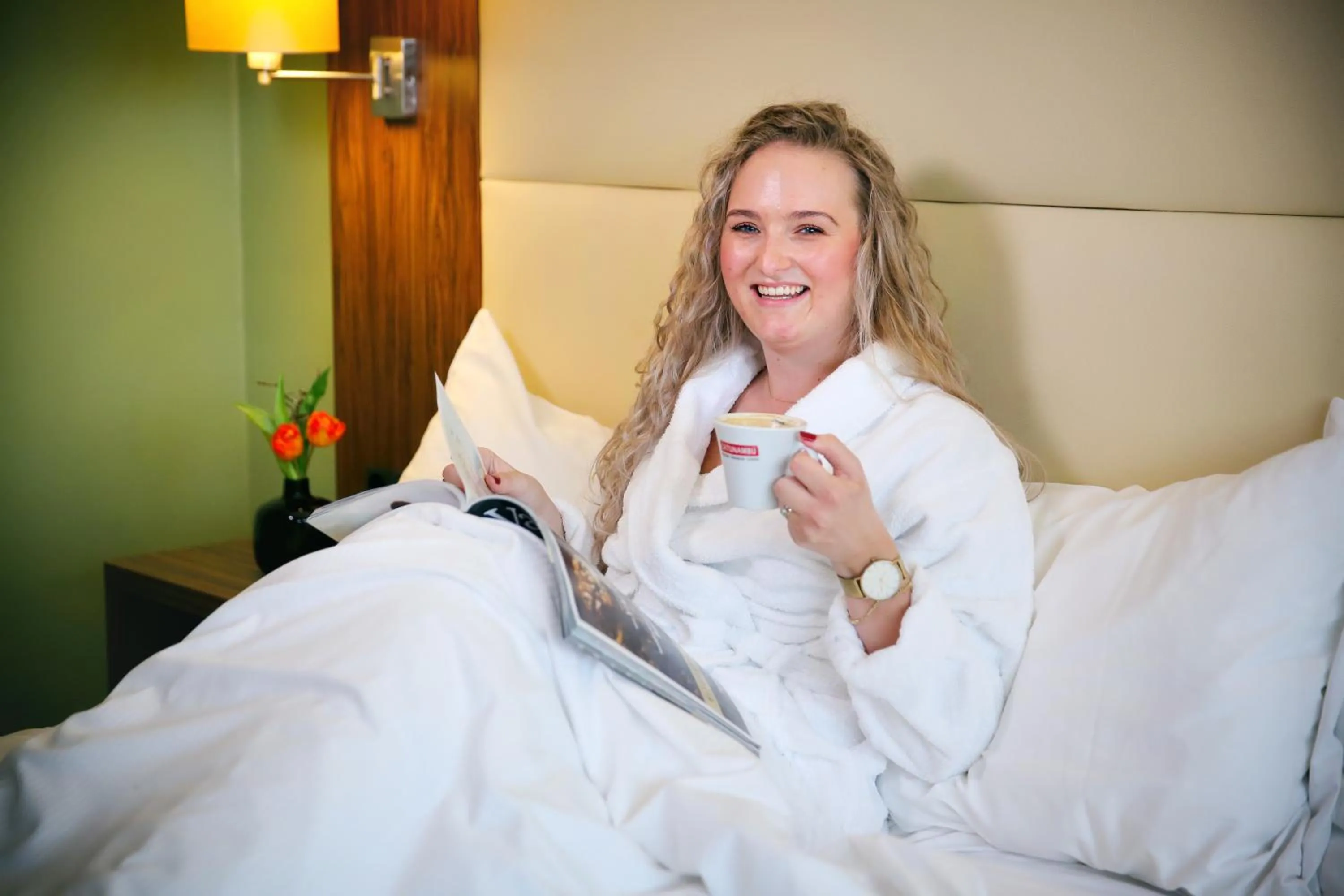 Bedroom, Bed in Van der Valk Hotel Rotterdam - Blijdorp