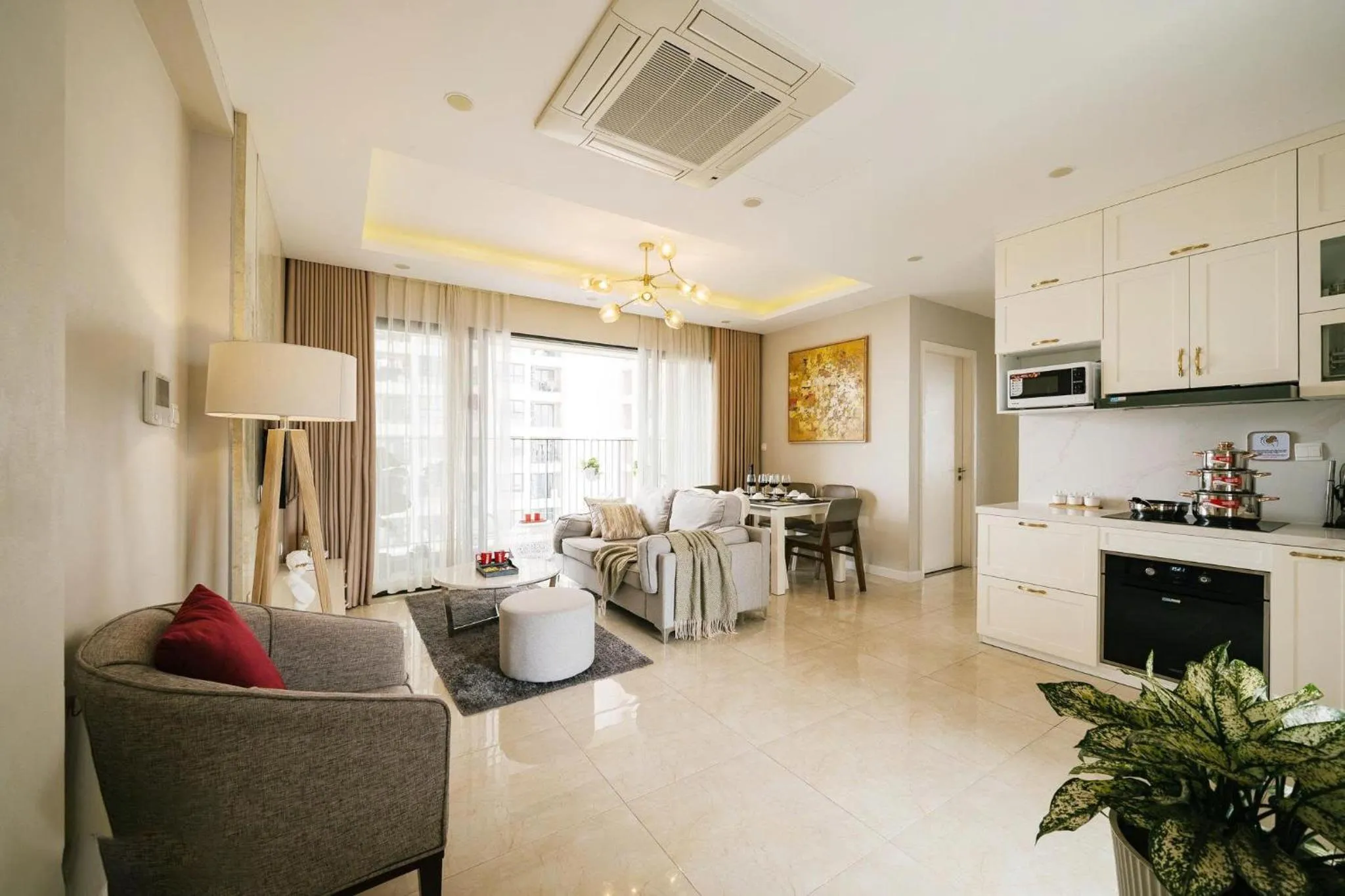 Living room in Vinhomes D'capital Premium Apartment