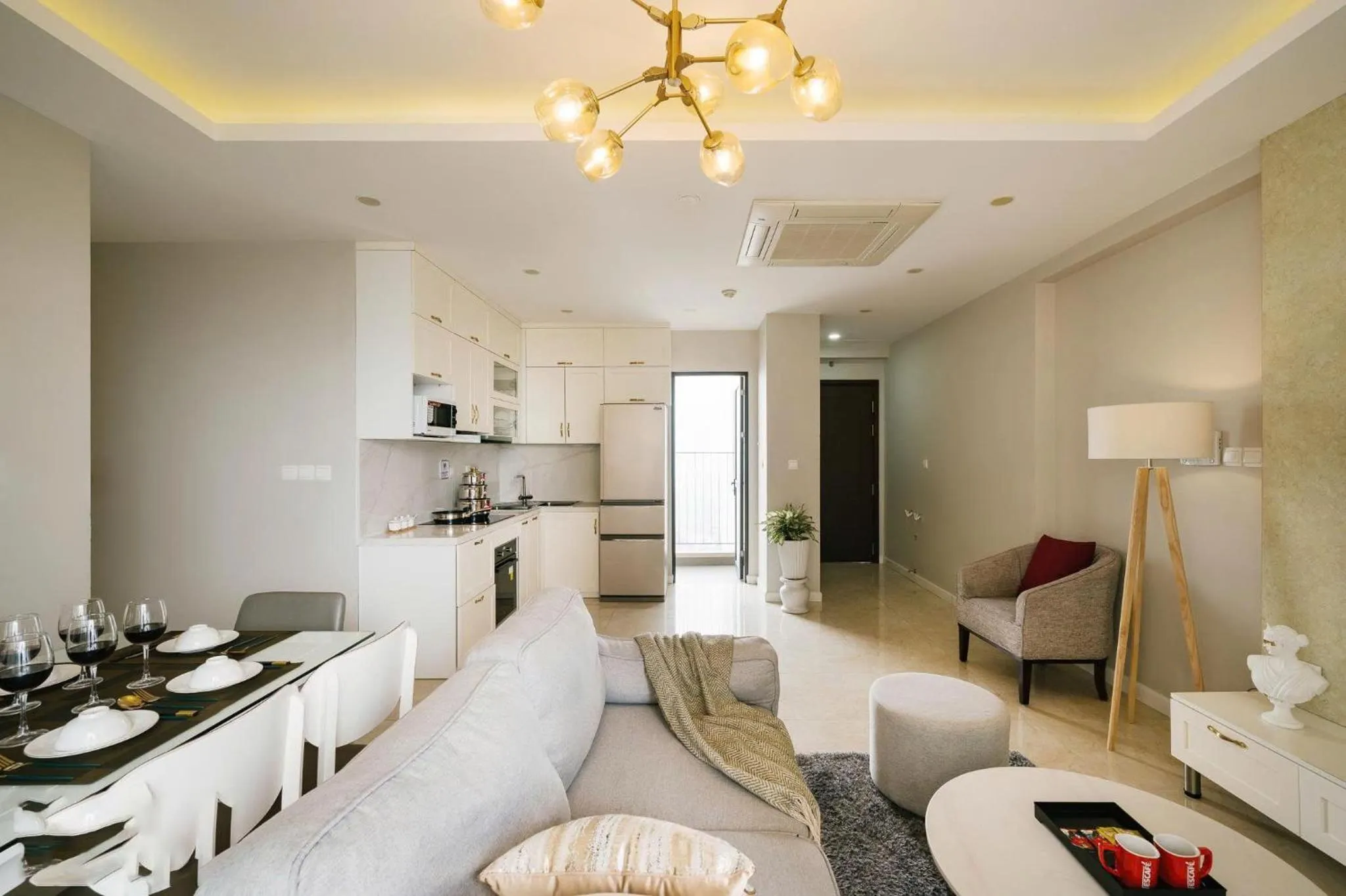 Kitchen or kitchenette in Vinhomes D'capital Premium Apartment