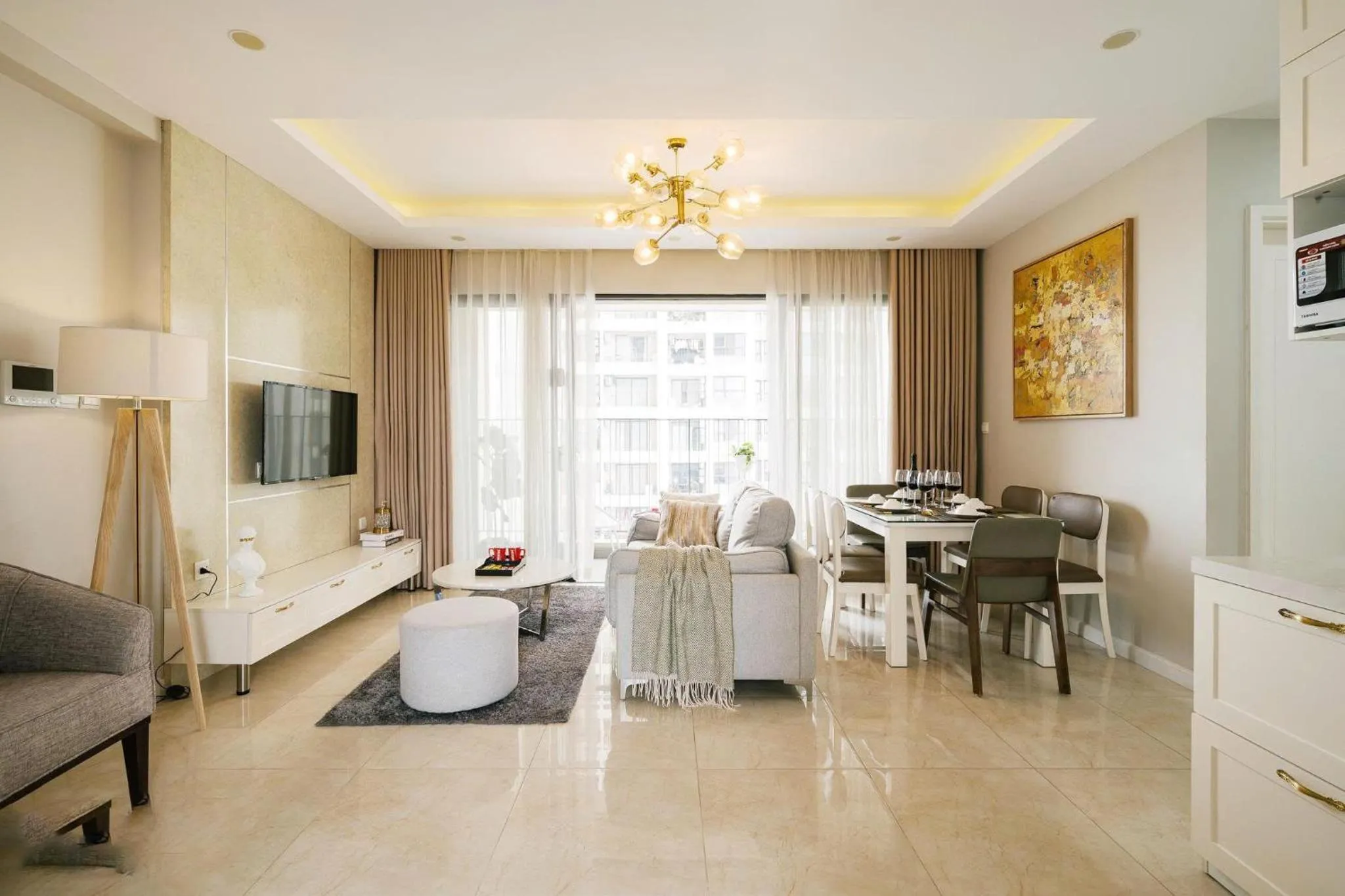 TV and multimedia in Vinhomes D'capital Premium Apartment