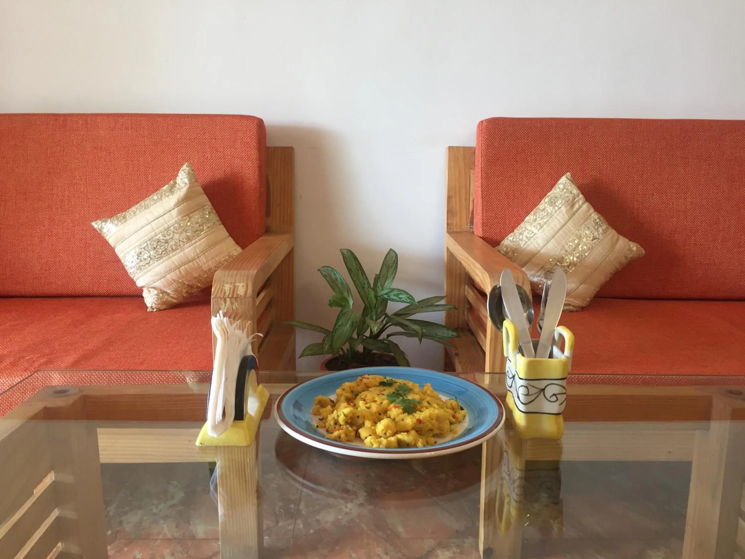 Food close-up in Villa Baywalk Goa - 200 meters from Morjim Beach