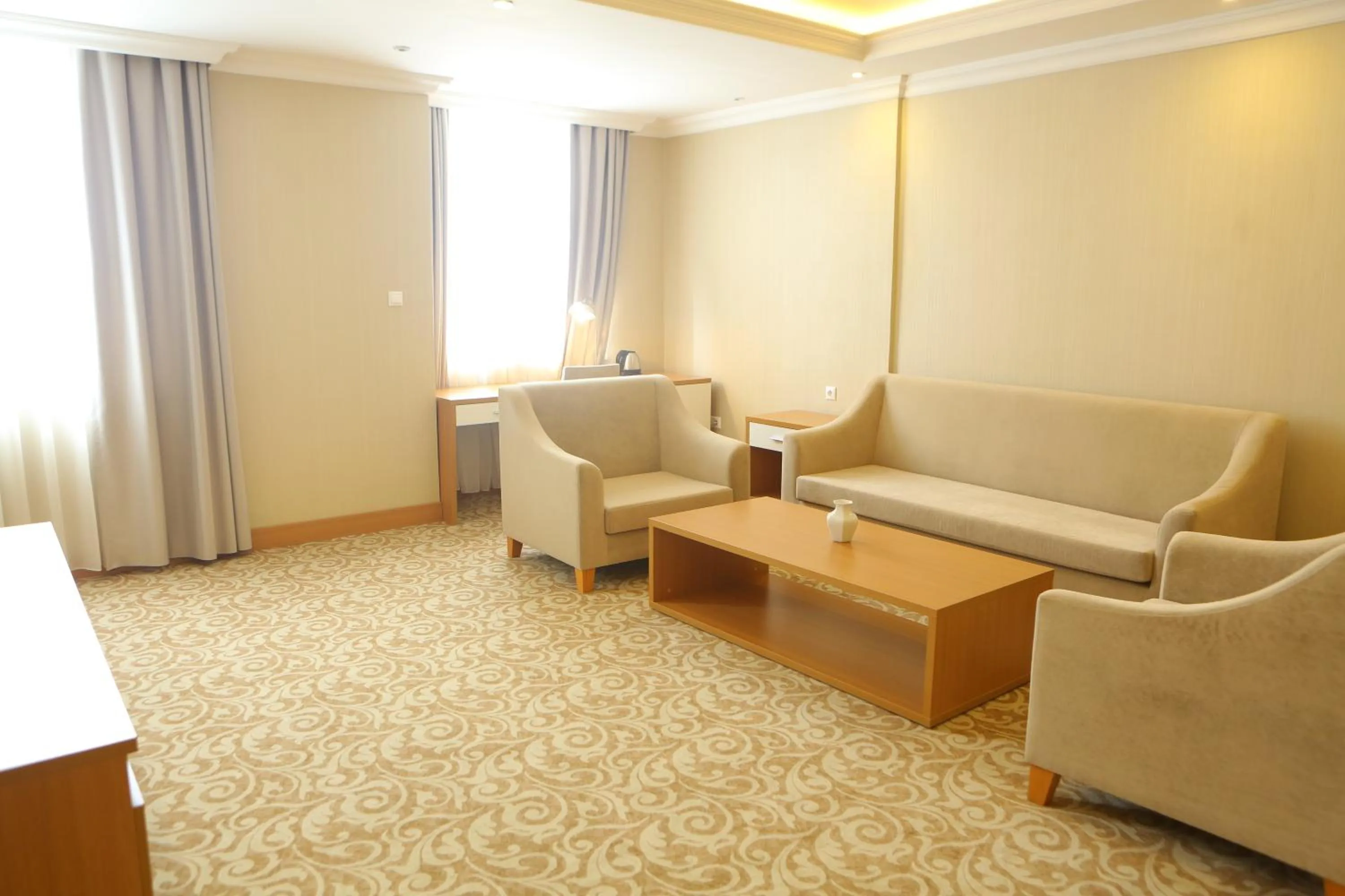 Seating area in Momona Hotel