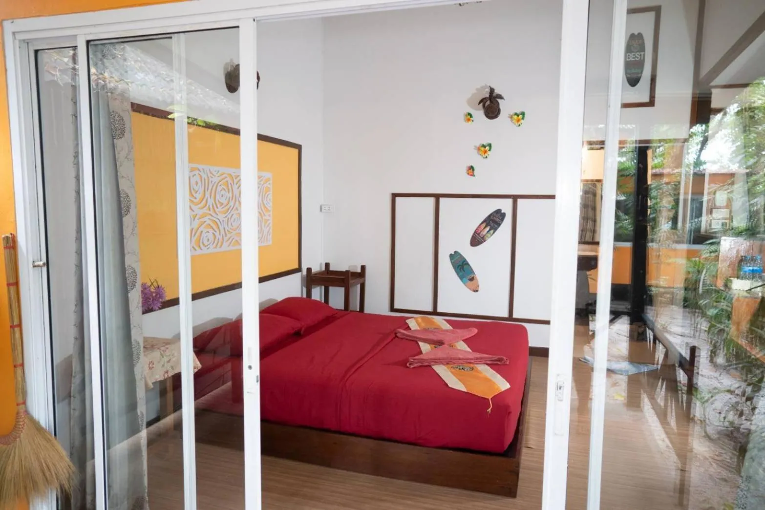 Bed in JJ Beach Resort & JJ Seafood