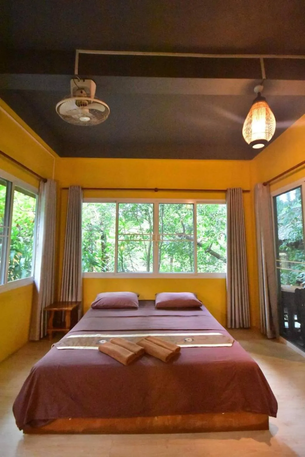 Bed in JJ Beach Resort & JJ Seafood