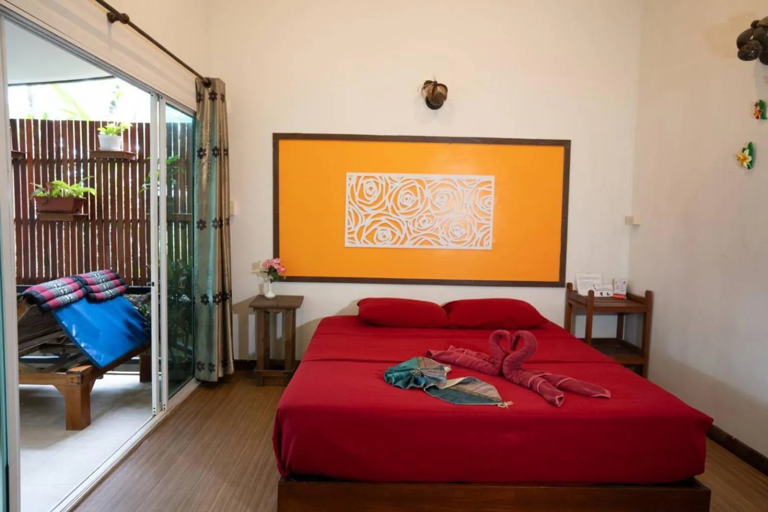 Bed in JJ Beach Resort & JJ Seafood