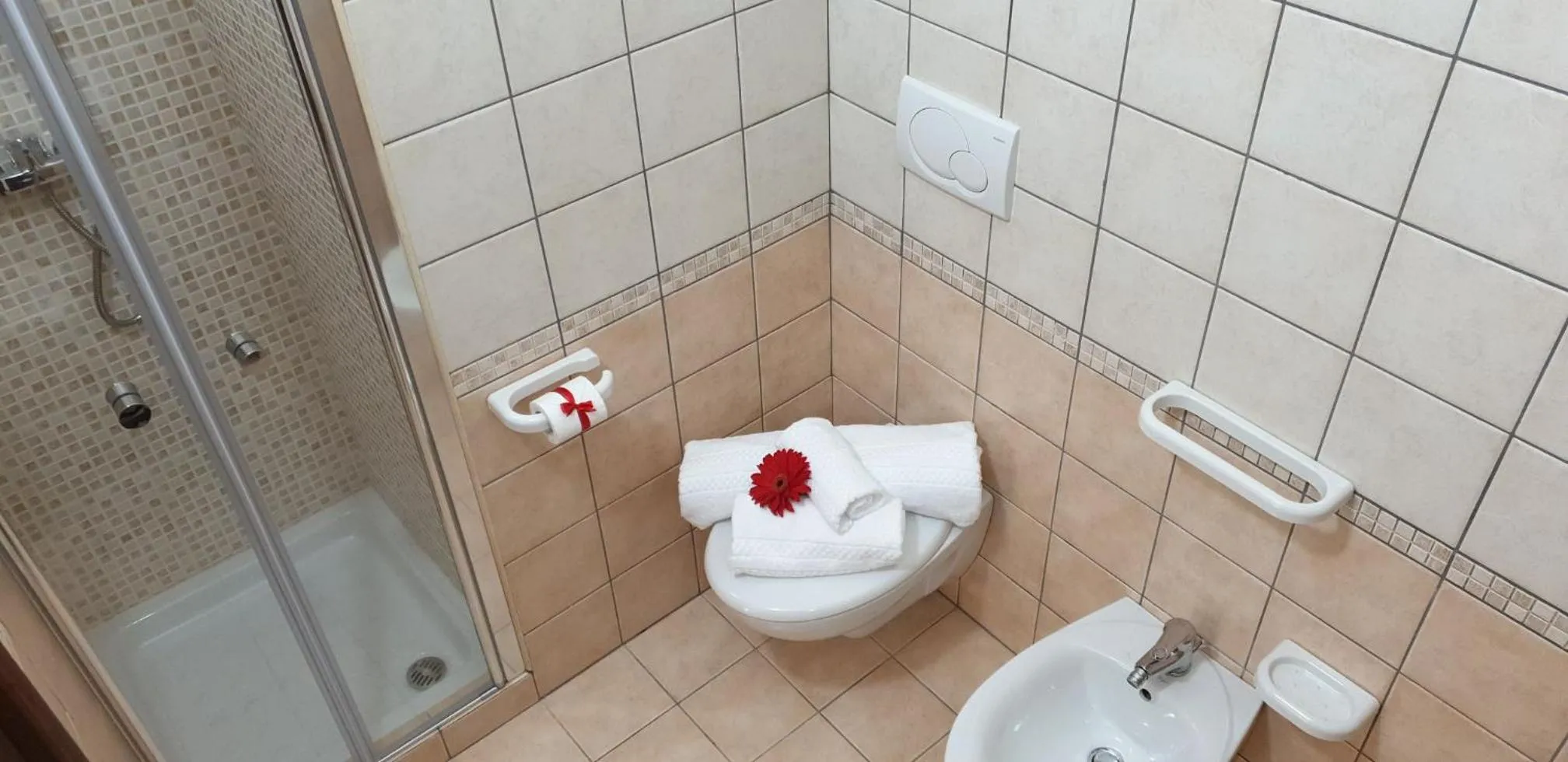 Shower in Il Baiocco affittacamere piscina & SPA