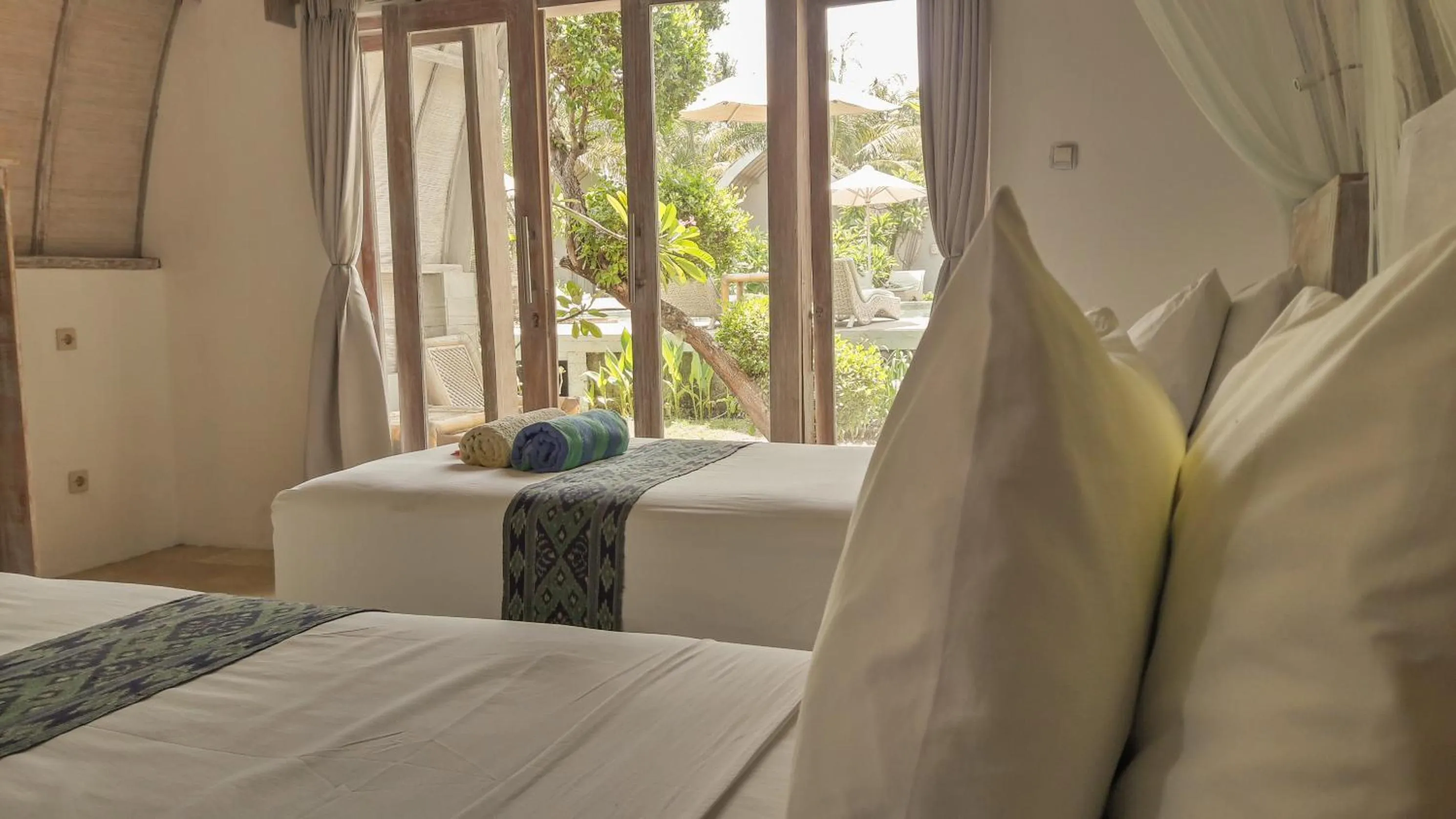 Bed in Puri Air Beach Resort & Spa