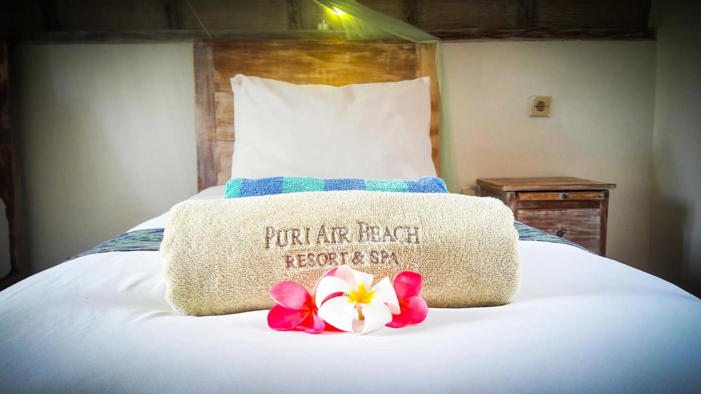 Bed in Puri Air Beach Resort & Spa