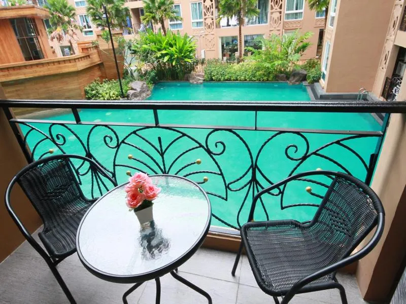 Balcony/Terrace in Atlantis Condo & Water Park Pattaya By the Sea