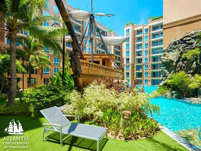 Text overlay in Atlantis Condo & Water Park Pattaya By the Sea