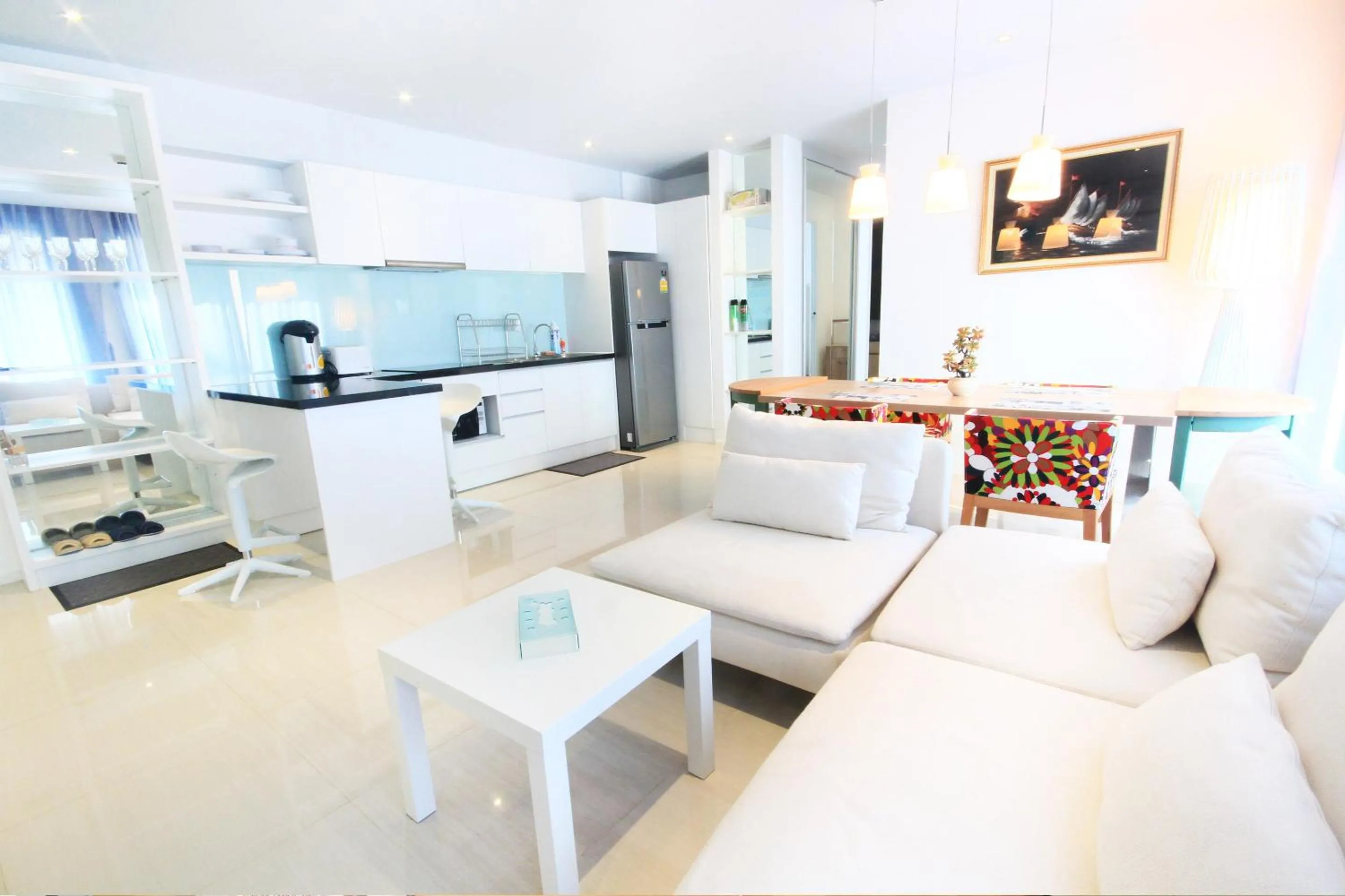 Kitchen or kitchenette in Atlantis Condo & Water Park Pattaya By the Sea