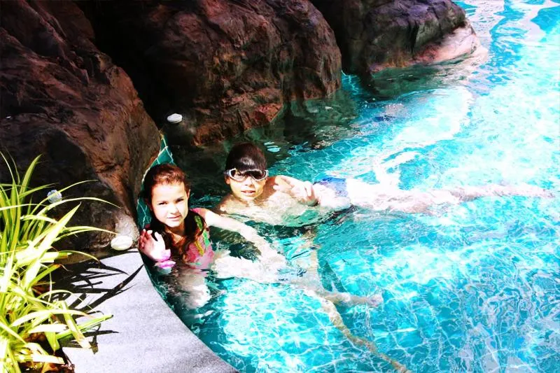 young children in Atlantis Condo & Water Park Pattaya By the Sea
