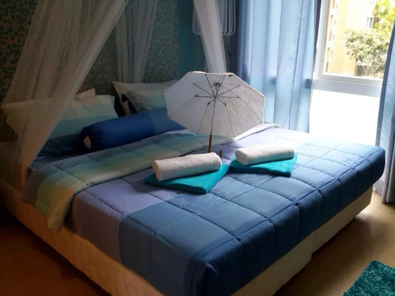 Bed in Atlantis Condo & Water Park Pattaya By the Sea